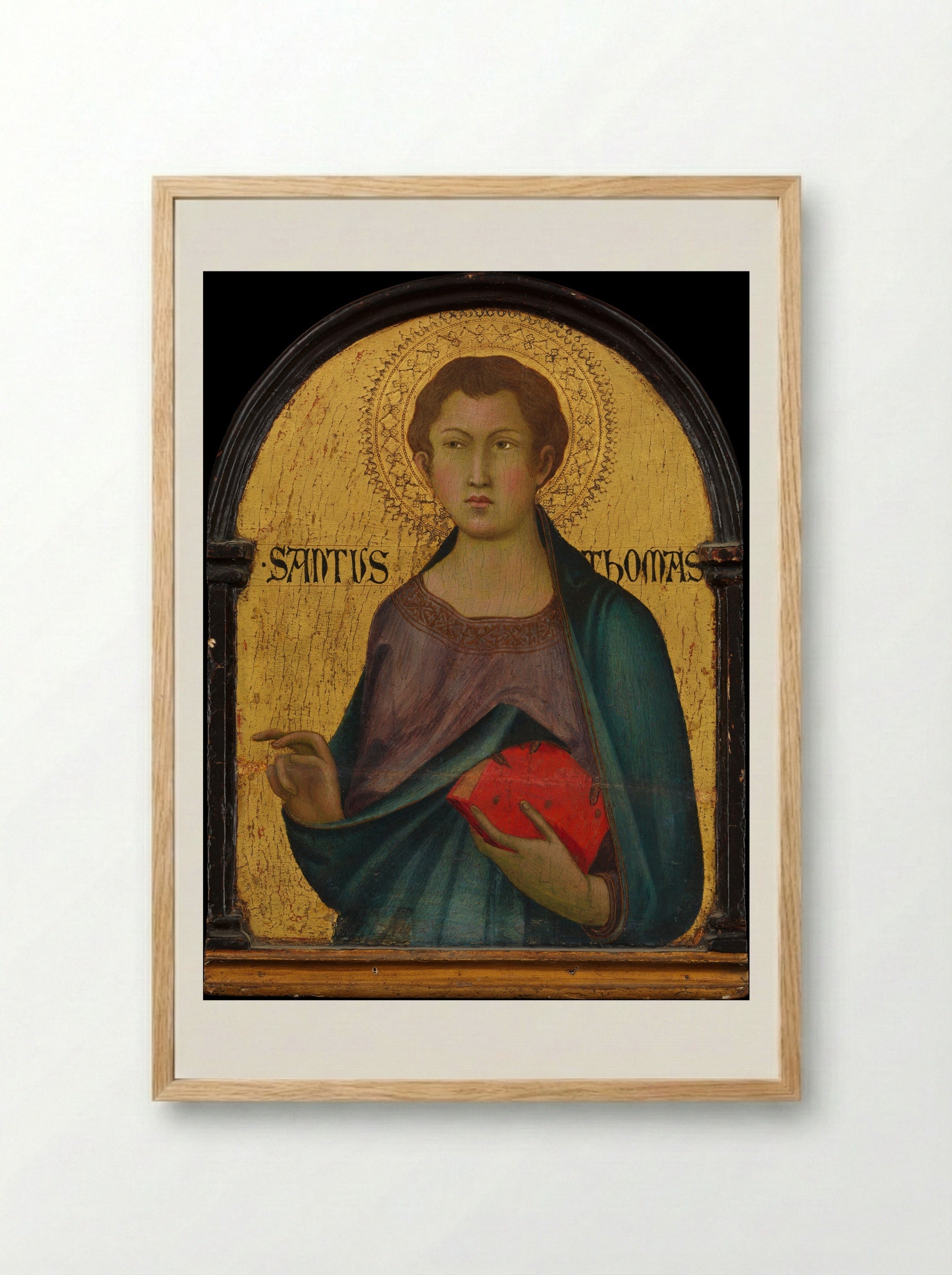 Saint Thomas - Simone Martini - Framed Print Wood