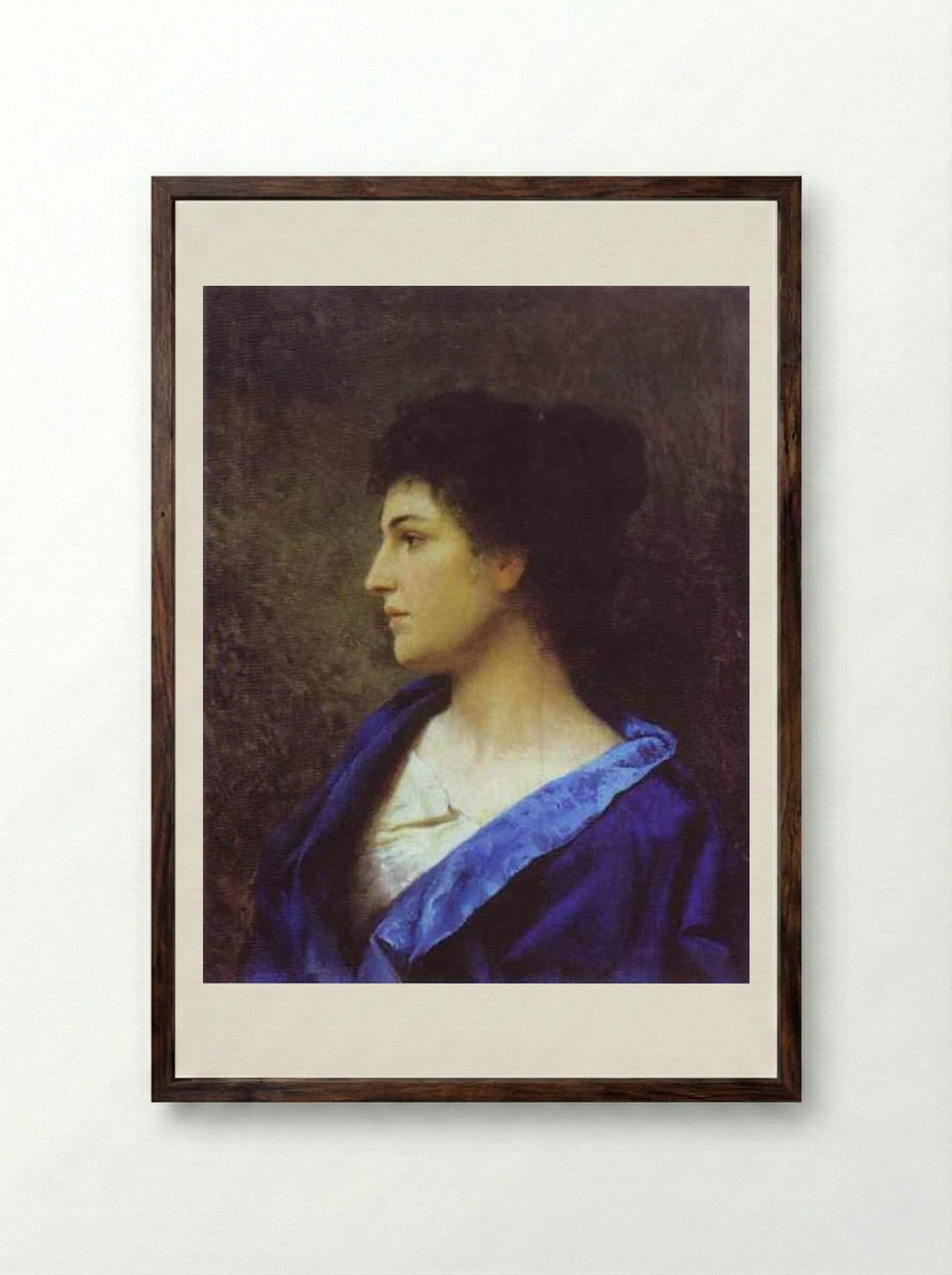 A Gypsy - Henryk Siemiradzki - Framed Print Dark Wood