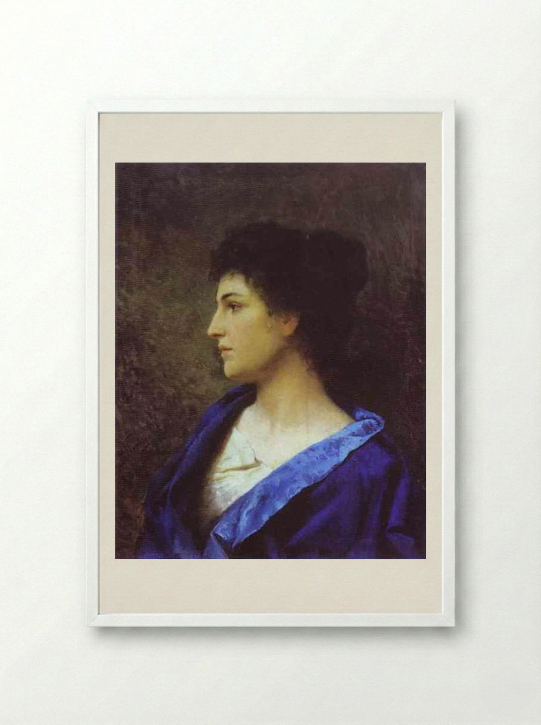 A Gypsy - Henryk Siemiradzki - Framed Print White