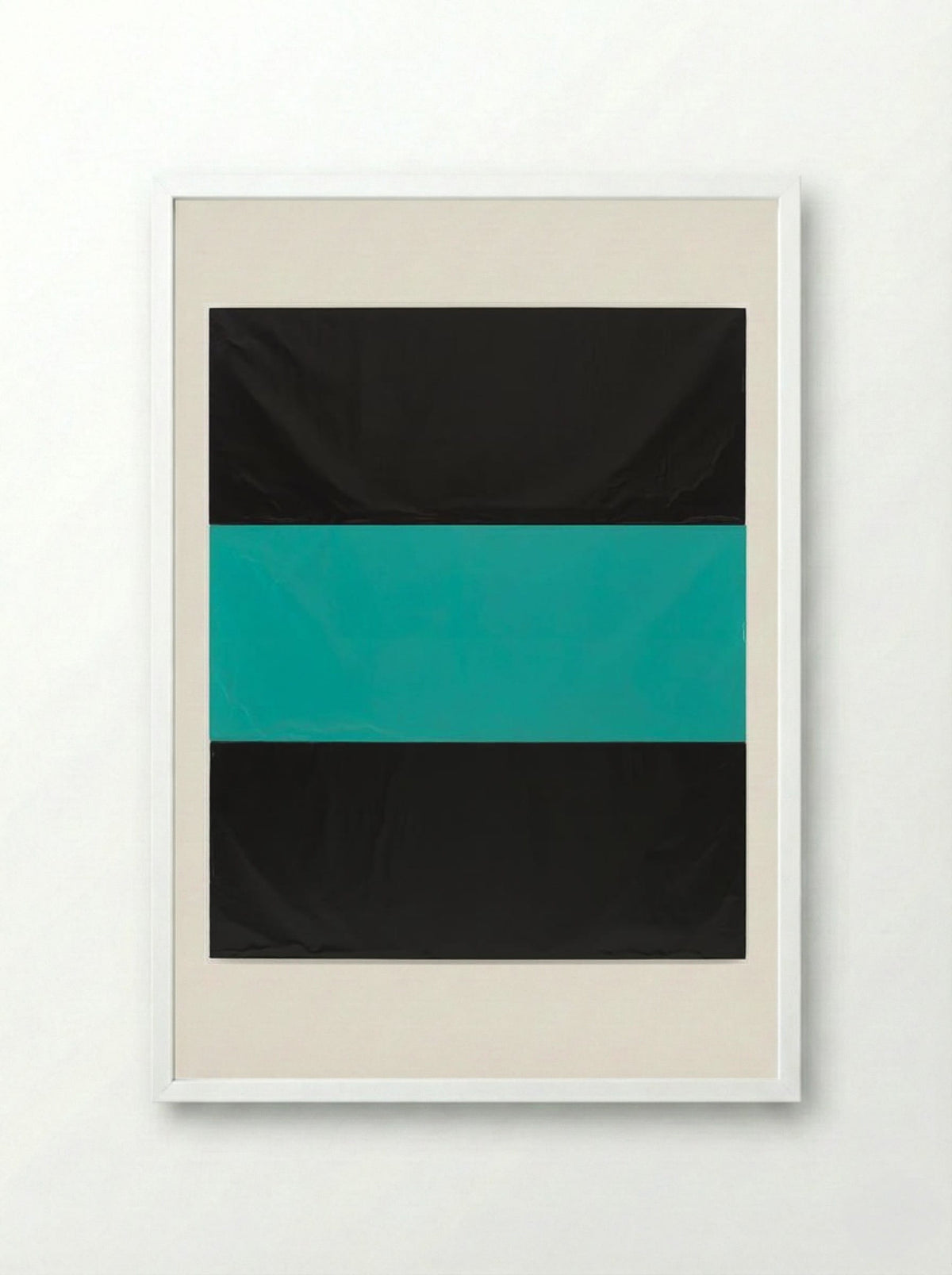 Untitled (Abstract Grid) - Günther Förg - Framed Print White