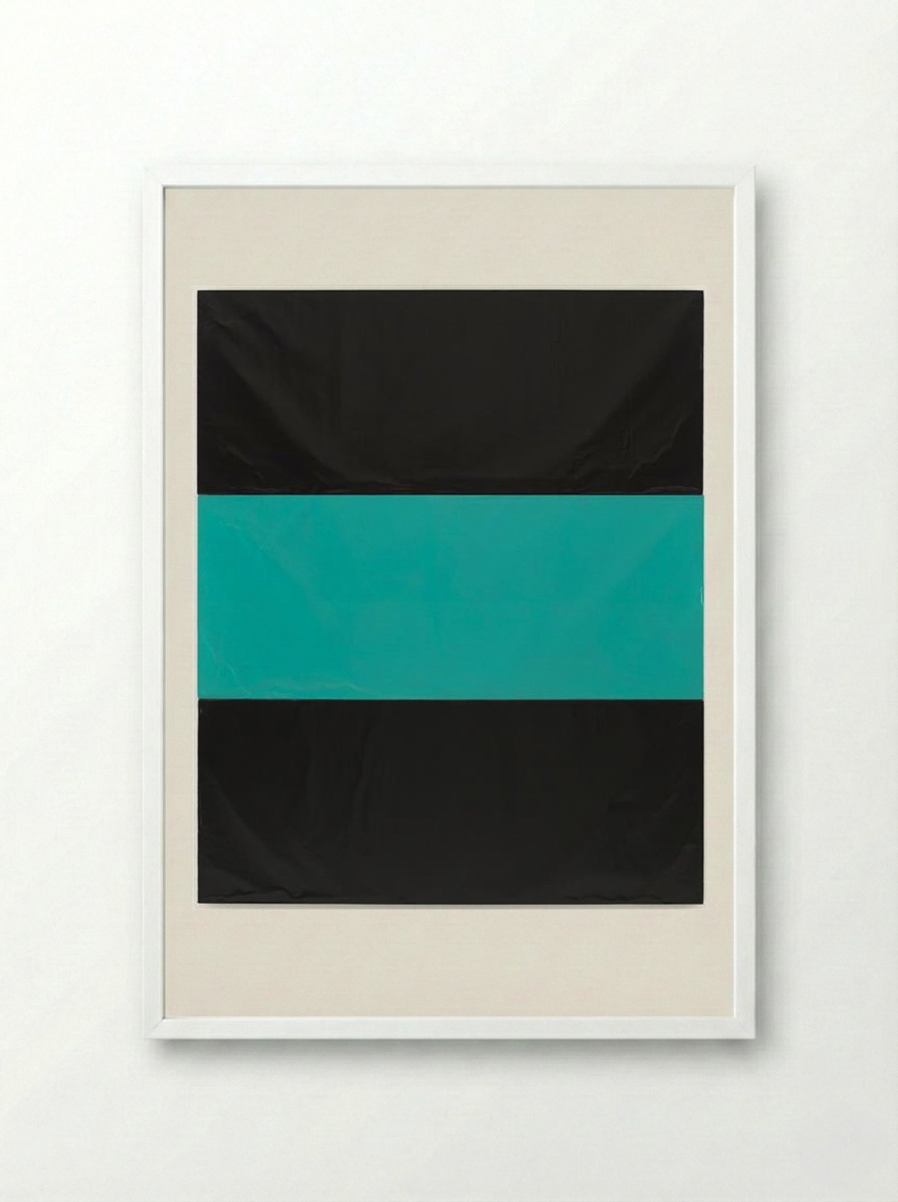 Untitled (Abstract Grid) - Günther Förg - Framed Print White
