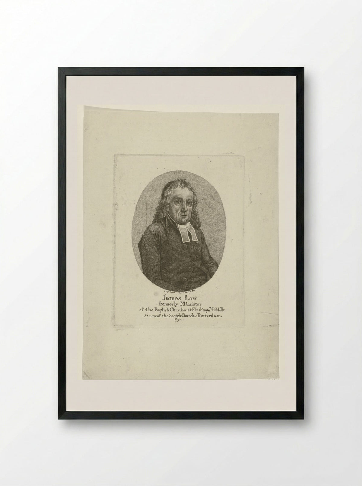 Portret van James Low - George Kockers - Framed Print Black