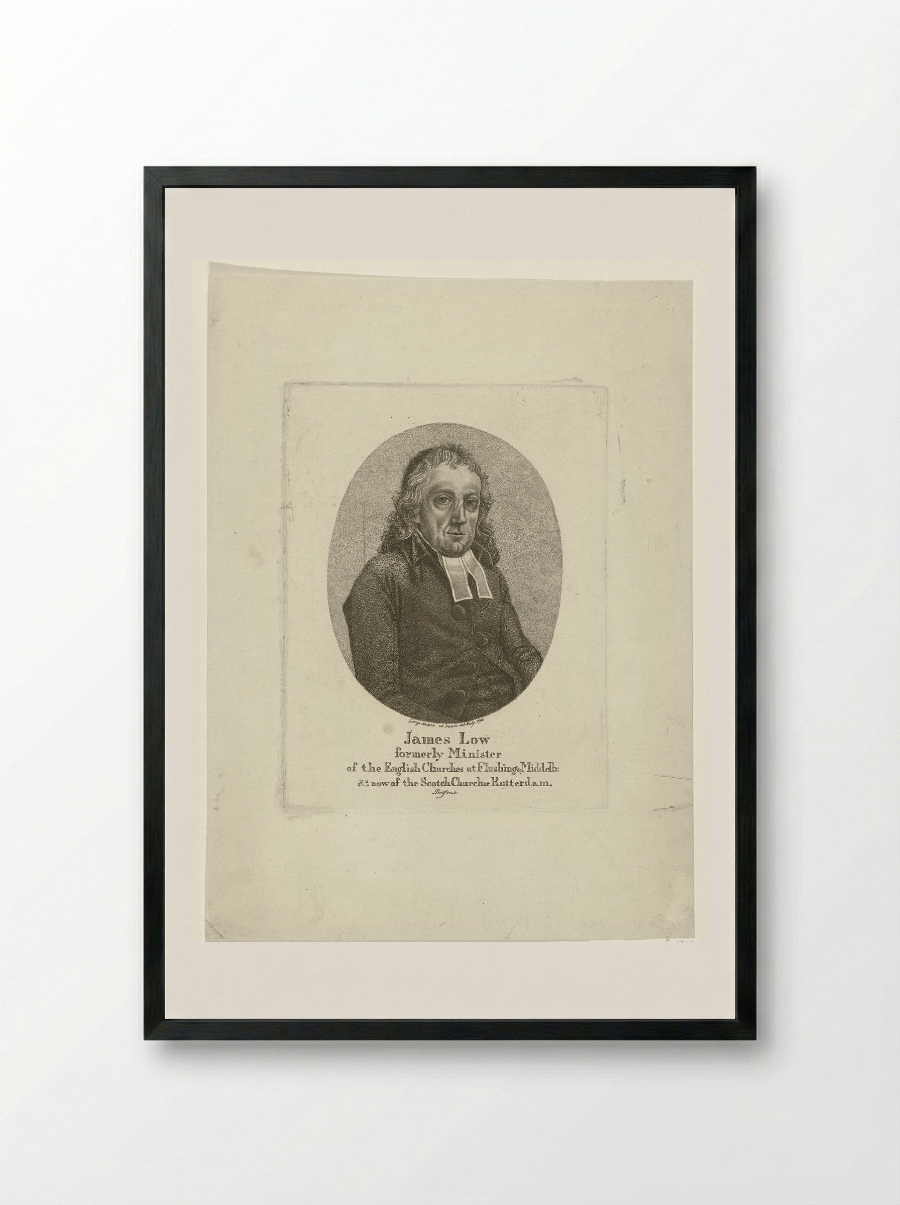 Portret van James Low - George Kockers - Framed Print Black