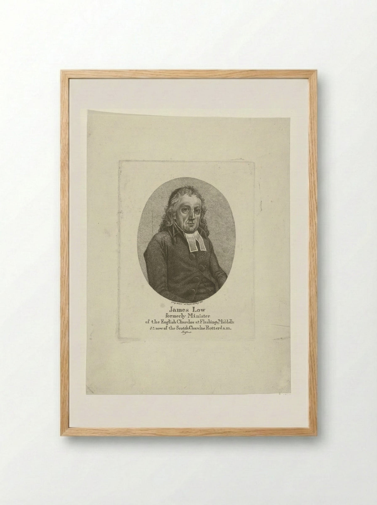 Portret van James Low - George Kockers - Framed Print Wood