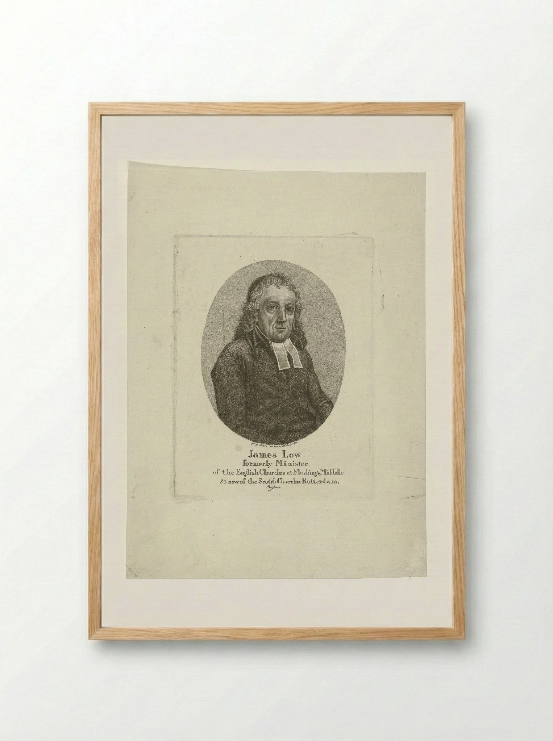 Portret van James Low - George Kockers - Framed Print Wood