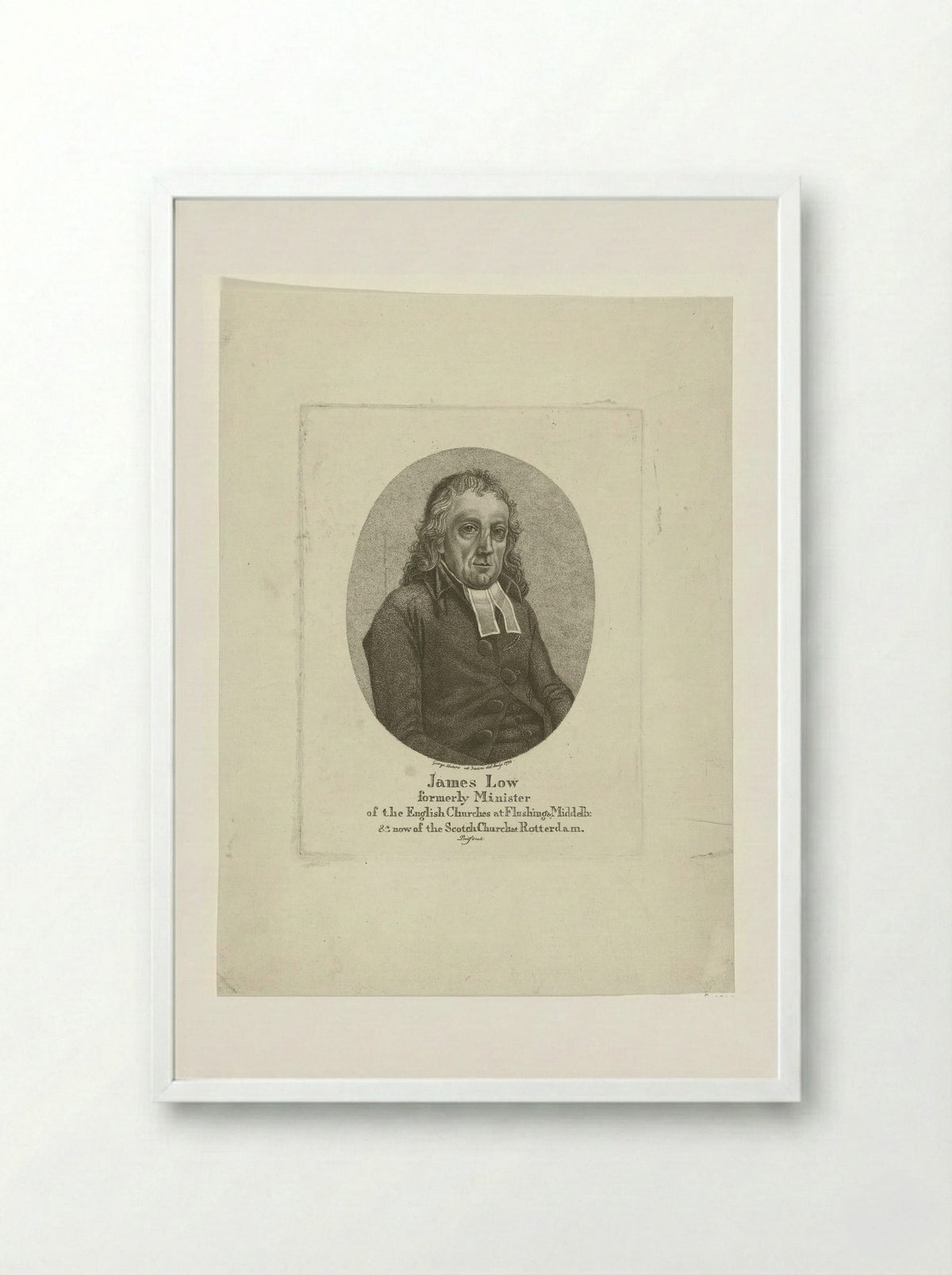 Portret van James Low - George Kockers - Framed Print White