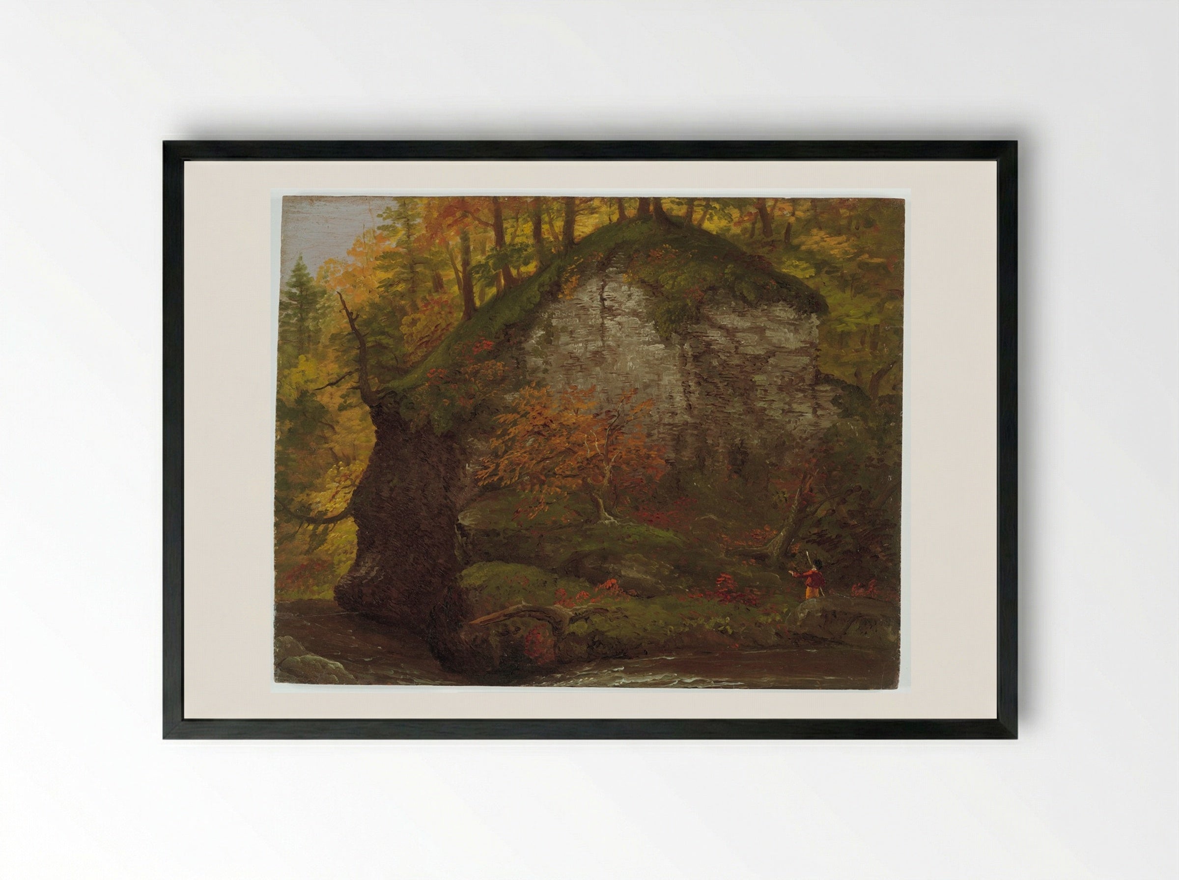Watkins Glen - Thomas Cole - Framed Print Black