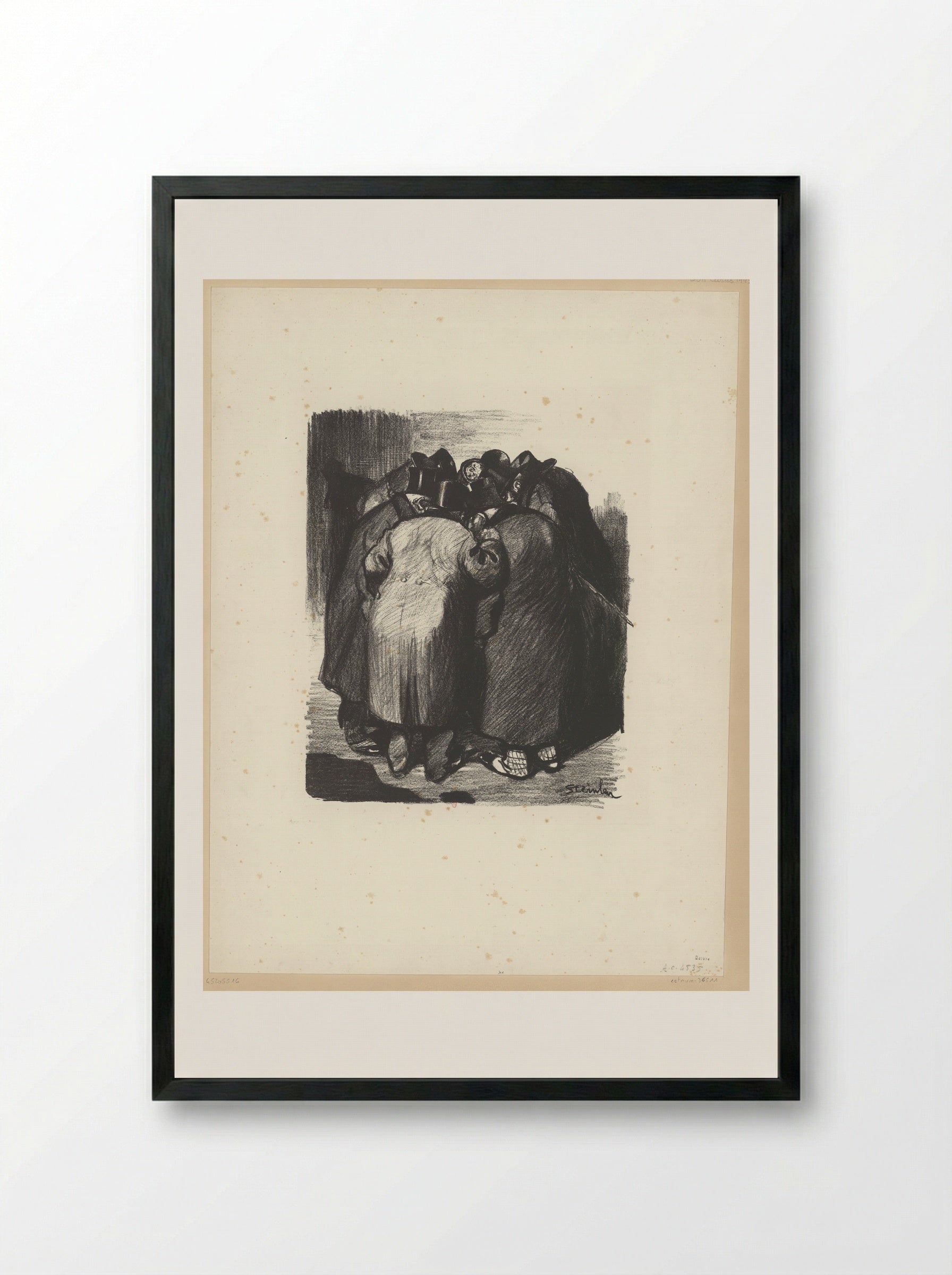 Association de Malfaiteurs - Théophile Steinlen - Framed Print Black