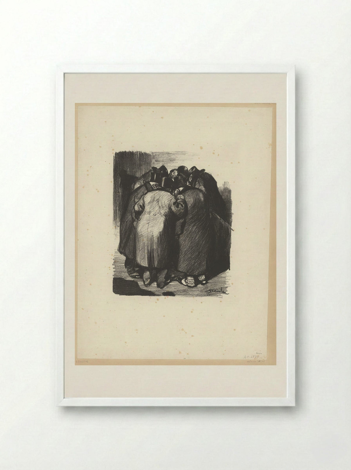 Association de Malfaiteurs - Théophile Steinlen - Framed Print White