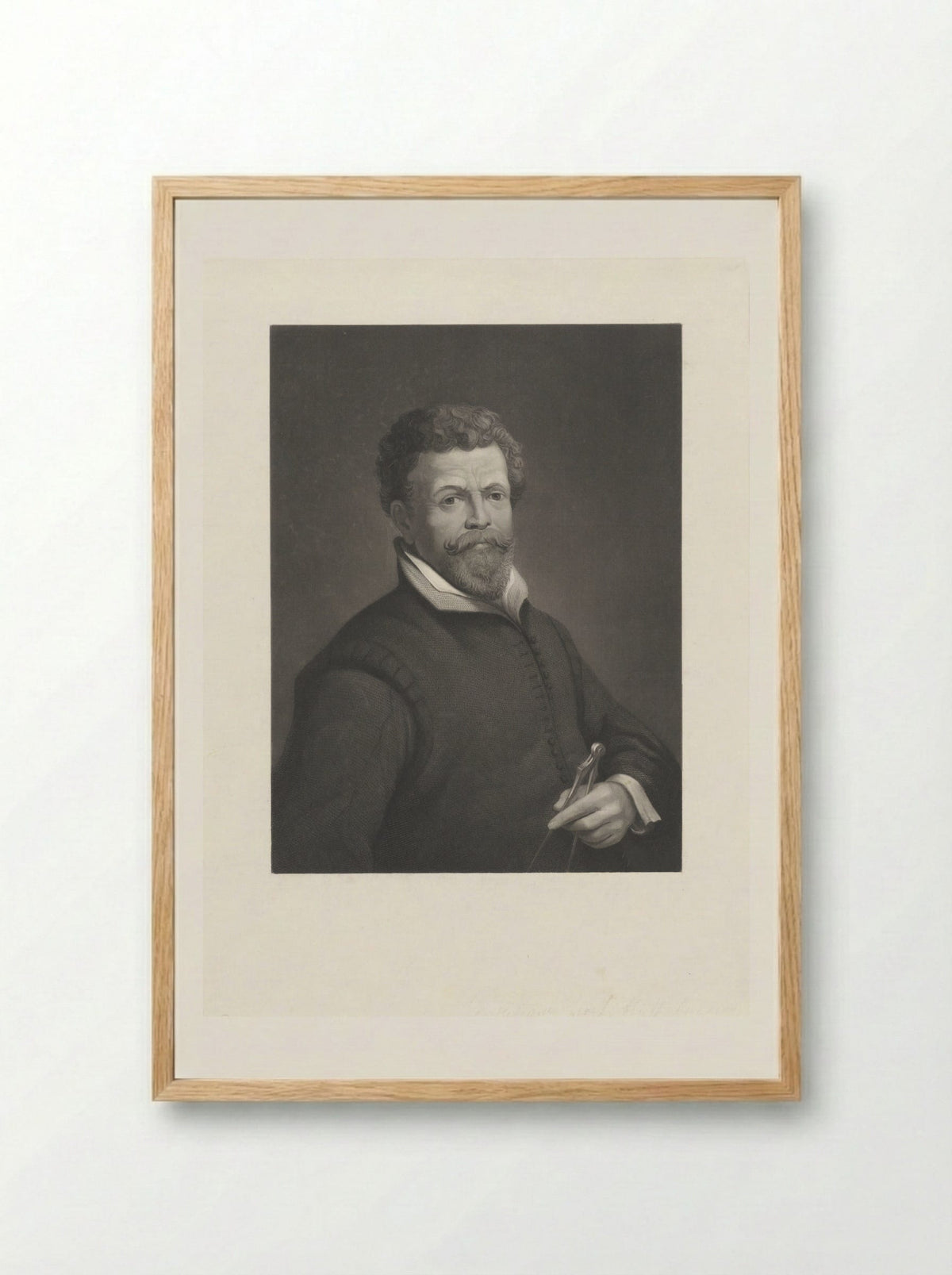 Portret van Hendrik (I) de Keyser - Dirk Jurriaan Sluyter - Framed Print Wood