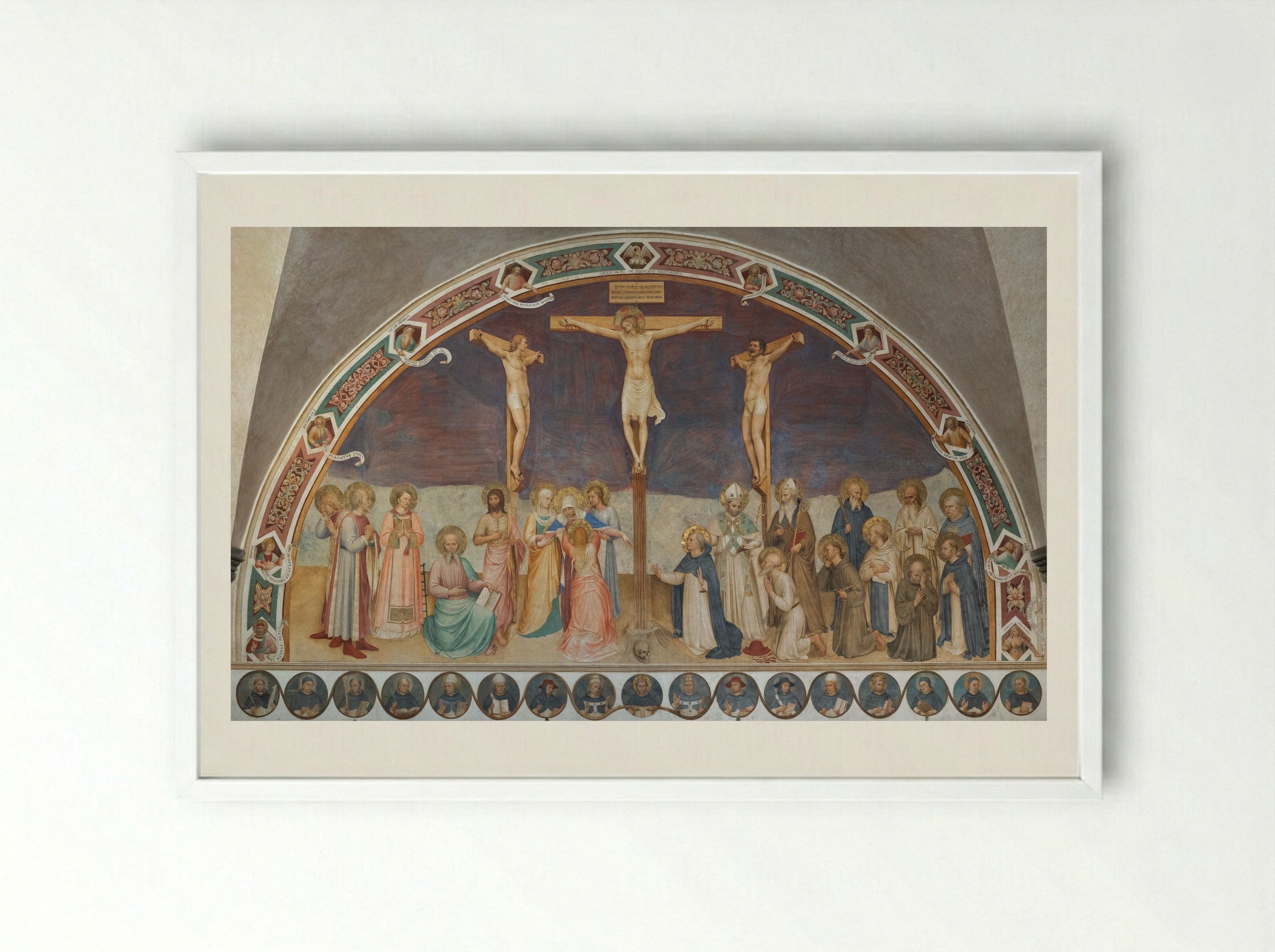 Crucifixion - Fra Angelico - Framed Print White