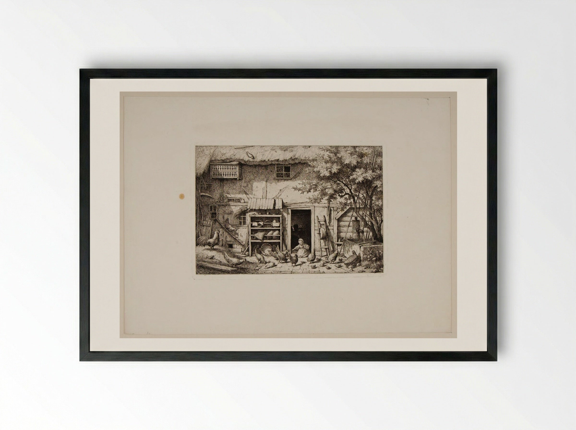 Cottage Door - Otto Wagner - Framed Print Black