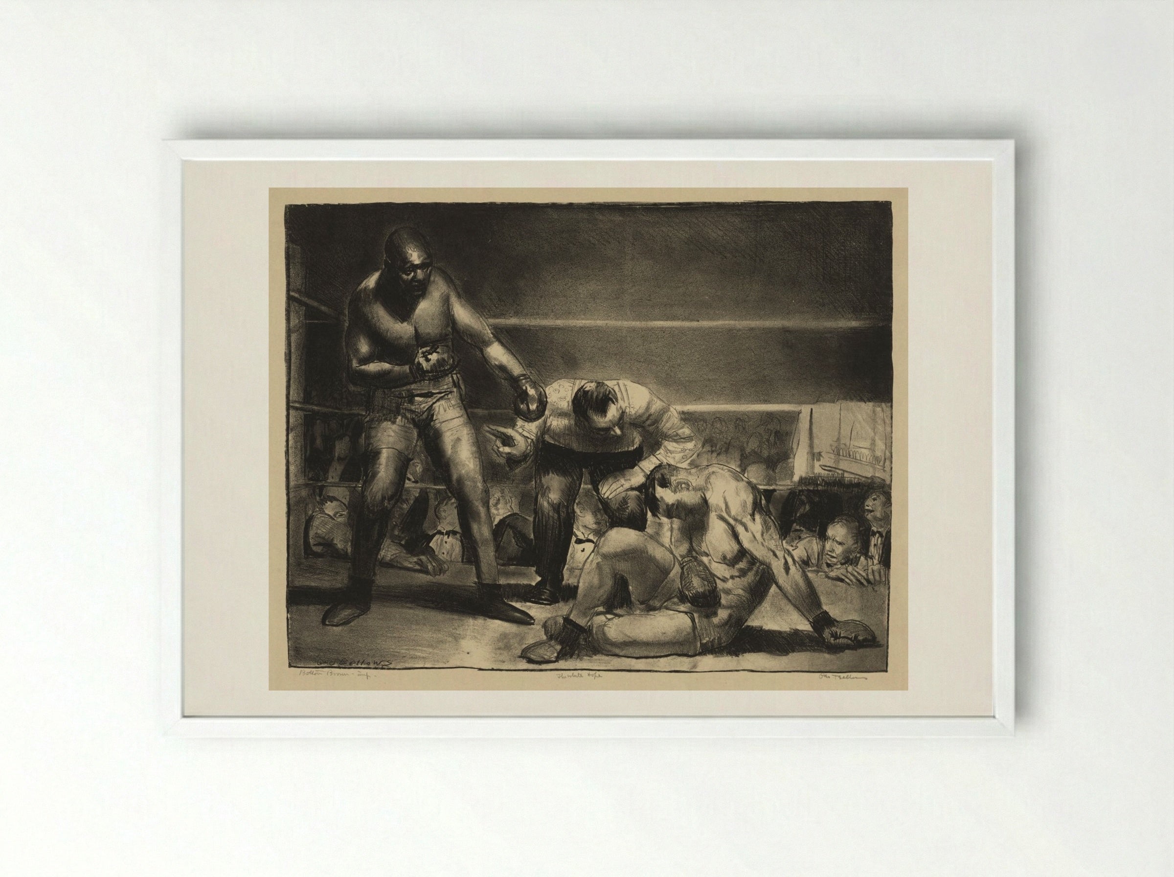 The White Hope - George Bellows - Framed Print White