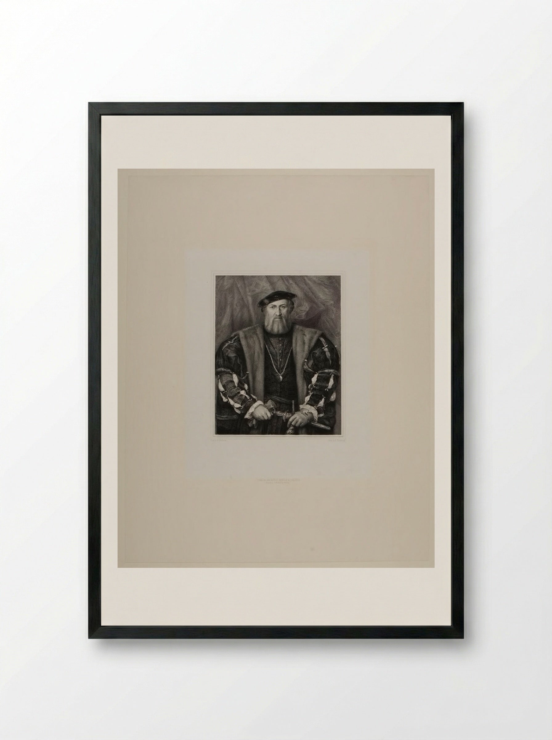 Hubert Morett - Lazarus Gottlieb Sichling - Framed Print Black