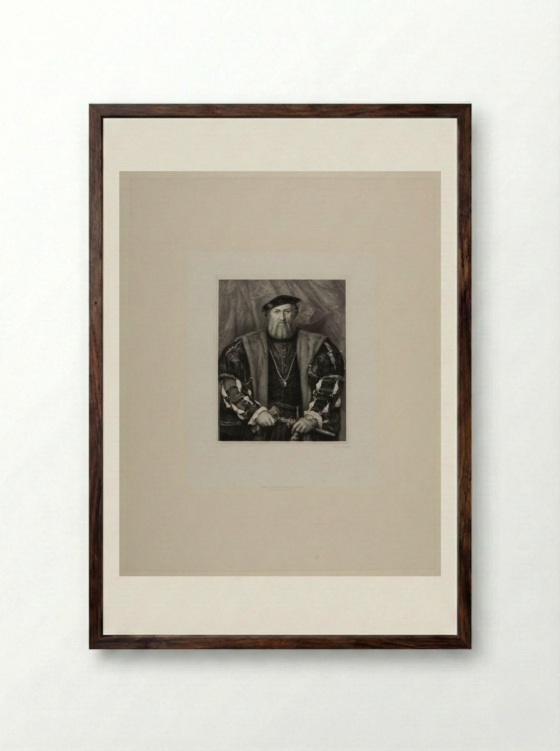Hubert Morett - Lazarus Gottlieb Sichling - Framed Print Dark Wood