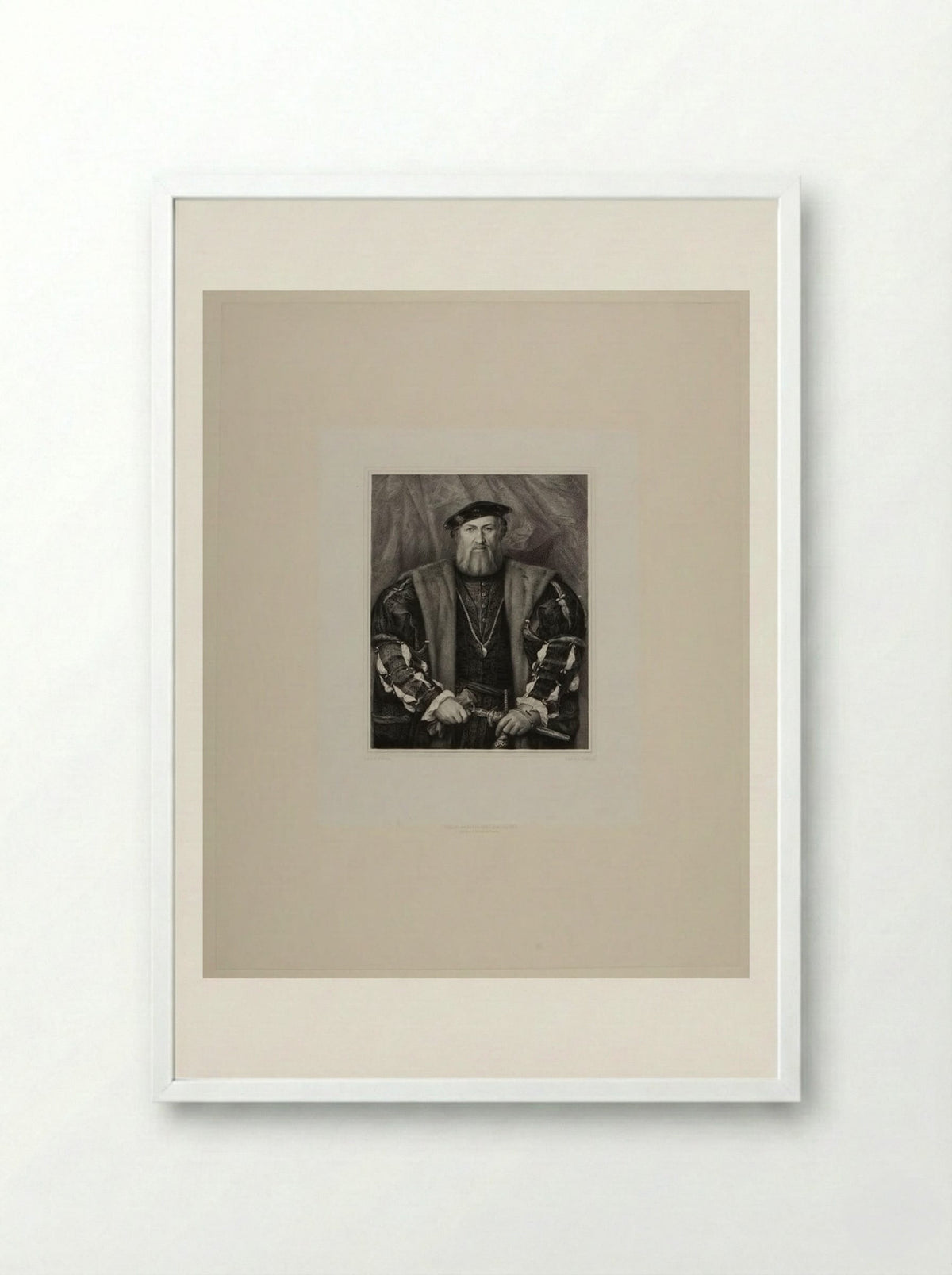 Hubert Morett - Lazarus Gottlieb Sichling - Framed Print White