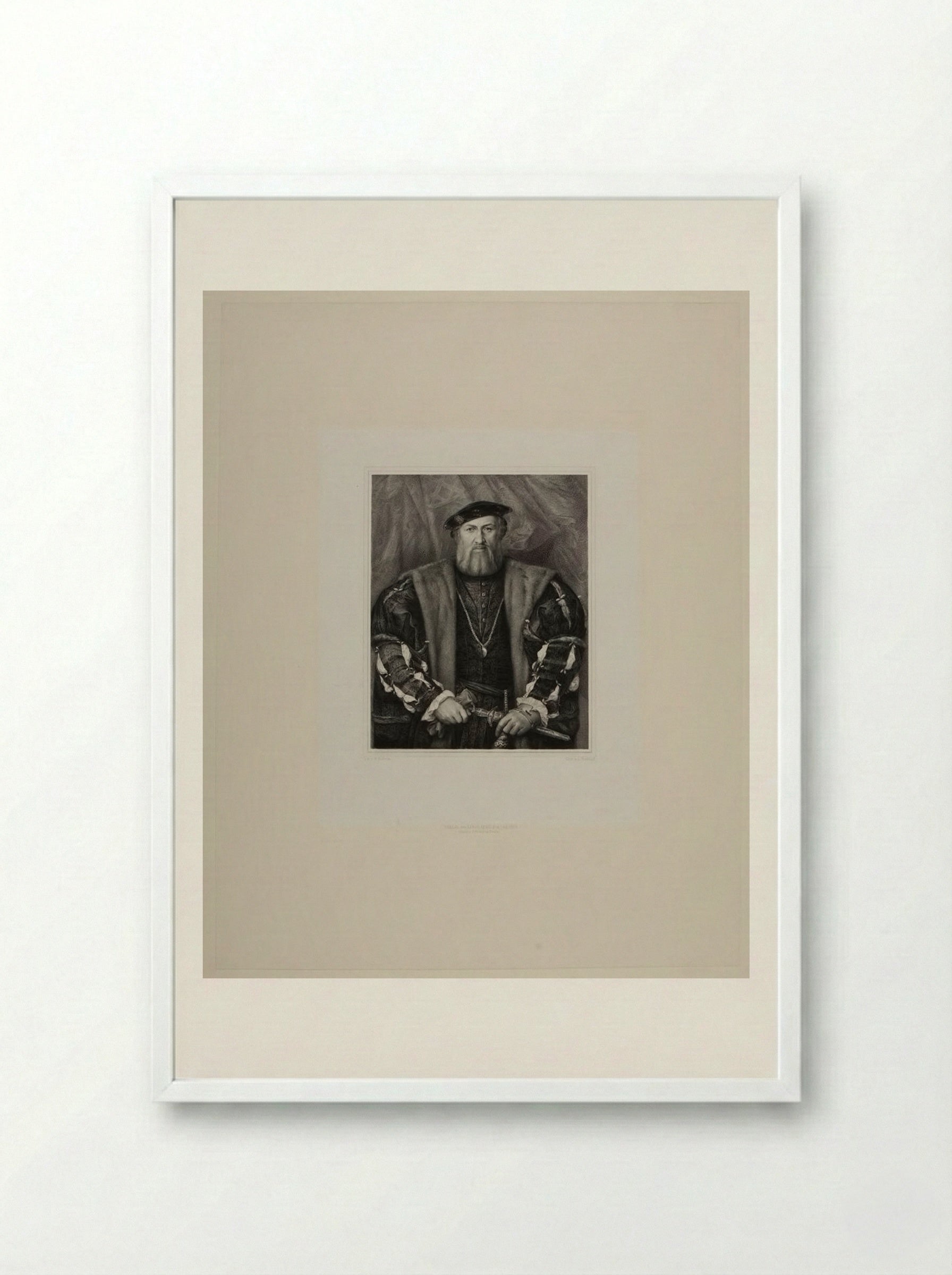 Hubert Morett - Lazarus Gottlieb Sichling - Framed Print White