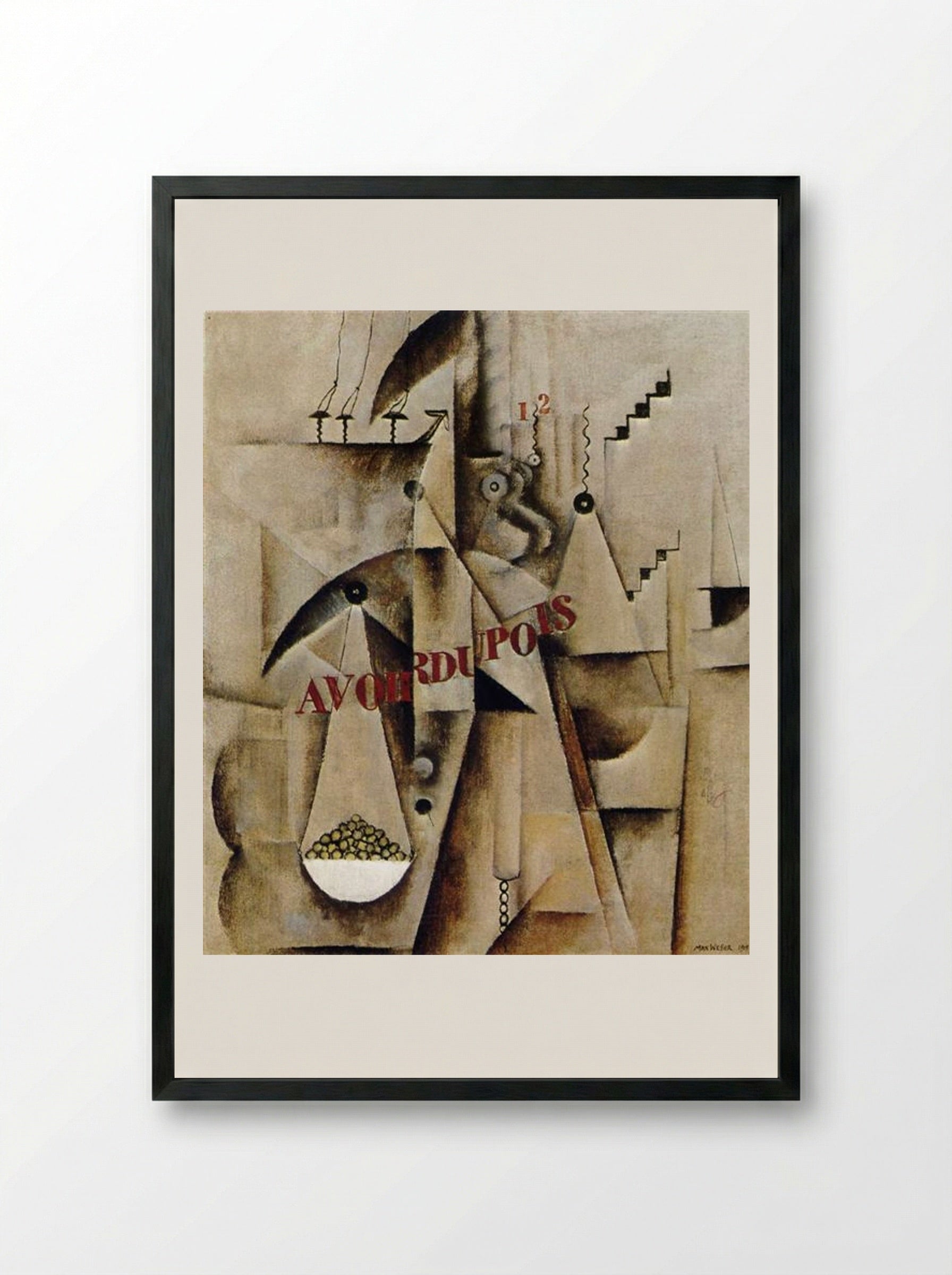 Avoirdupois - Max Weber - Framed Print Black
