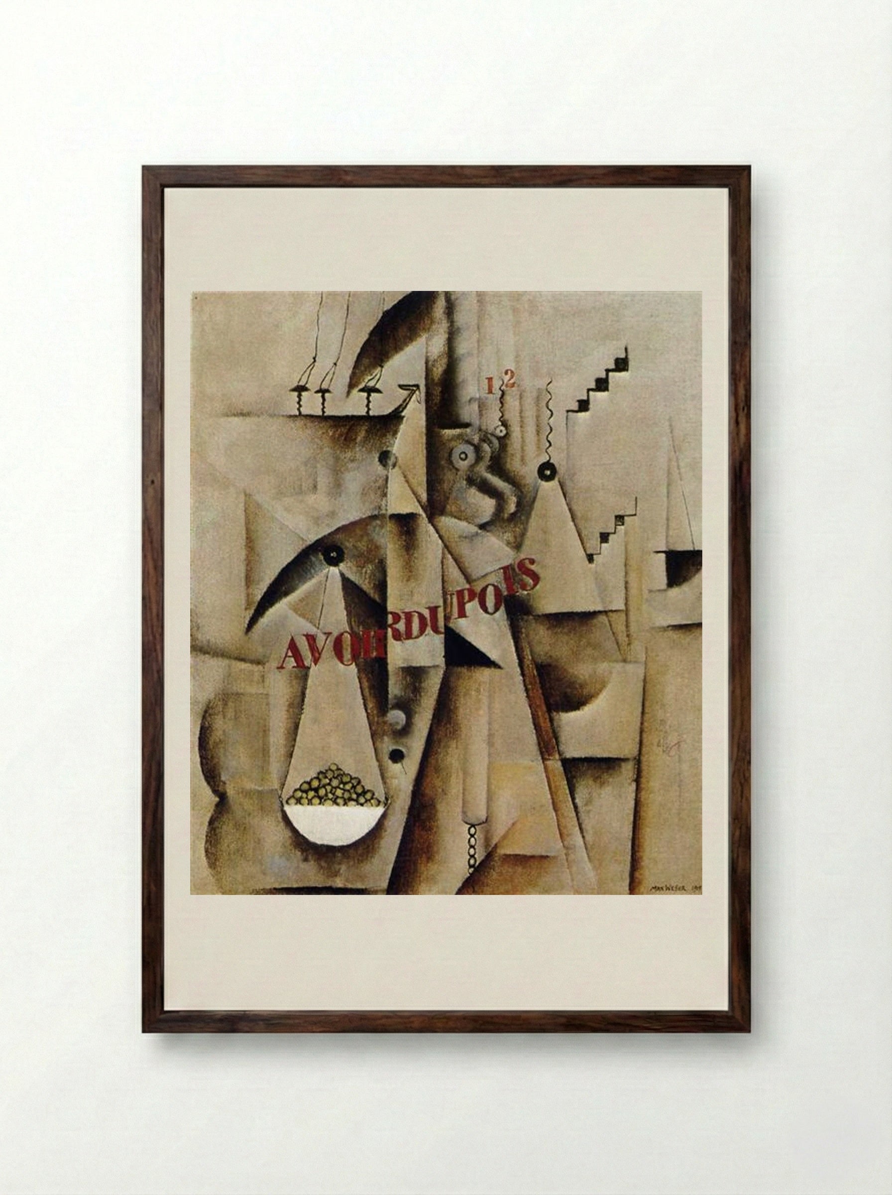 Avoirdupois - Max Weber - Framed Print Dark Wood
