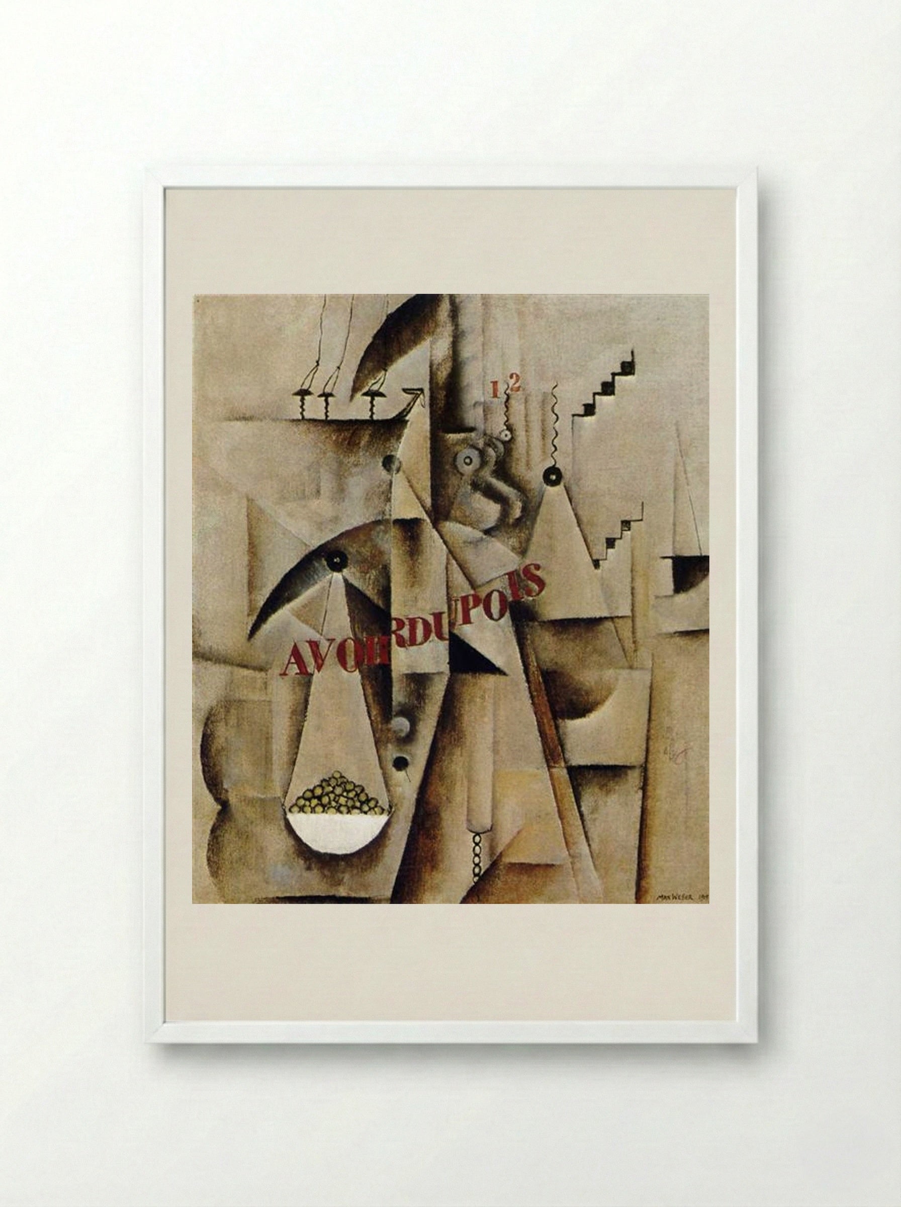 Avoirdupois - Max Weber - Framed Print White
