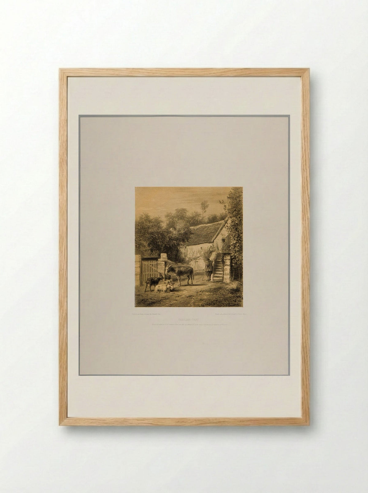 Familiar Chat - Joseph Foxcroft Cole - Framed Print Wood