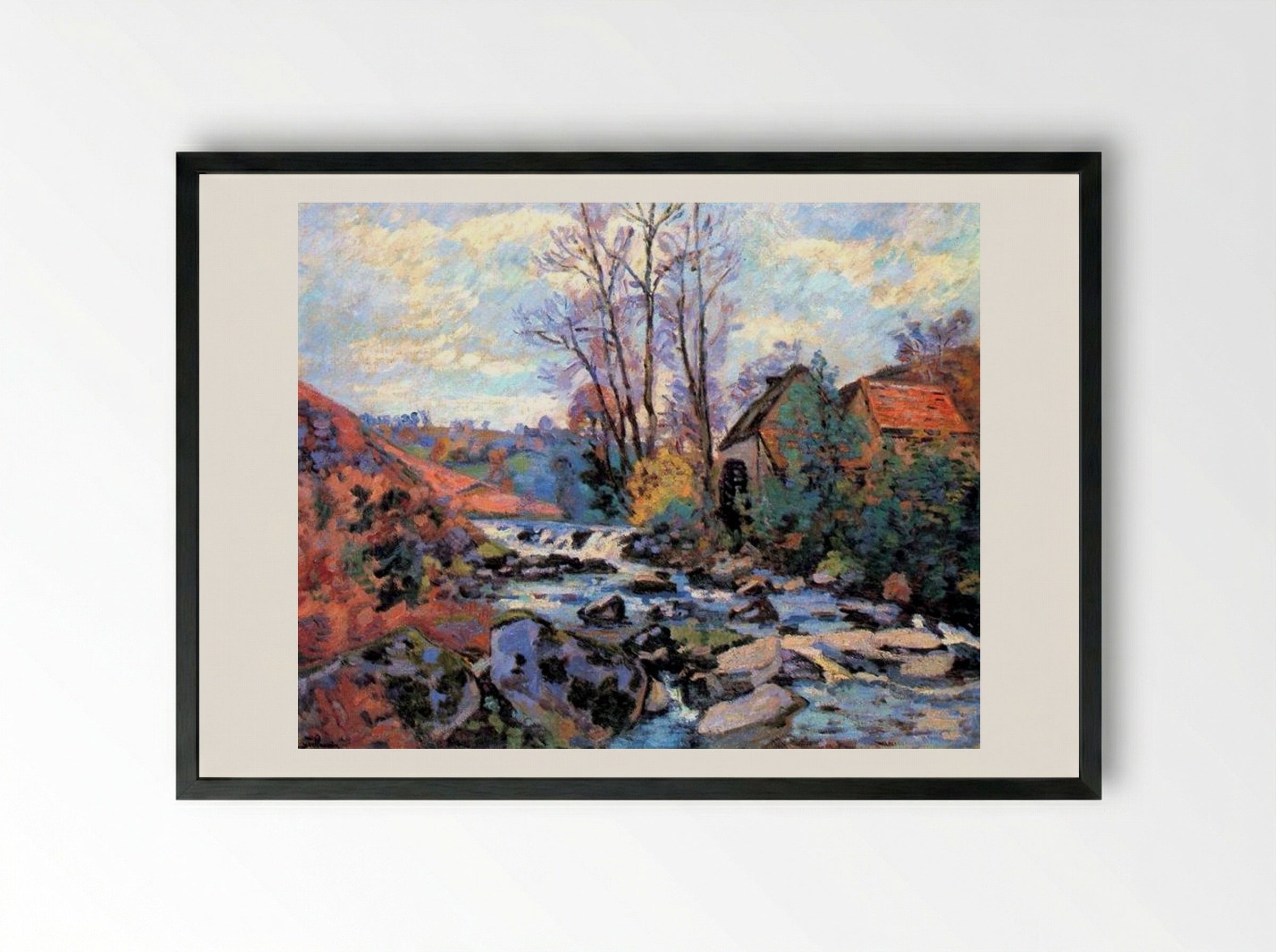 Moulin Bouchardon, Crozant - Armand Guillaumin - Framed Print Black