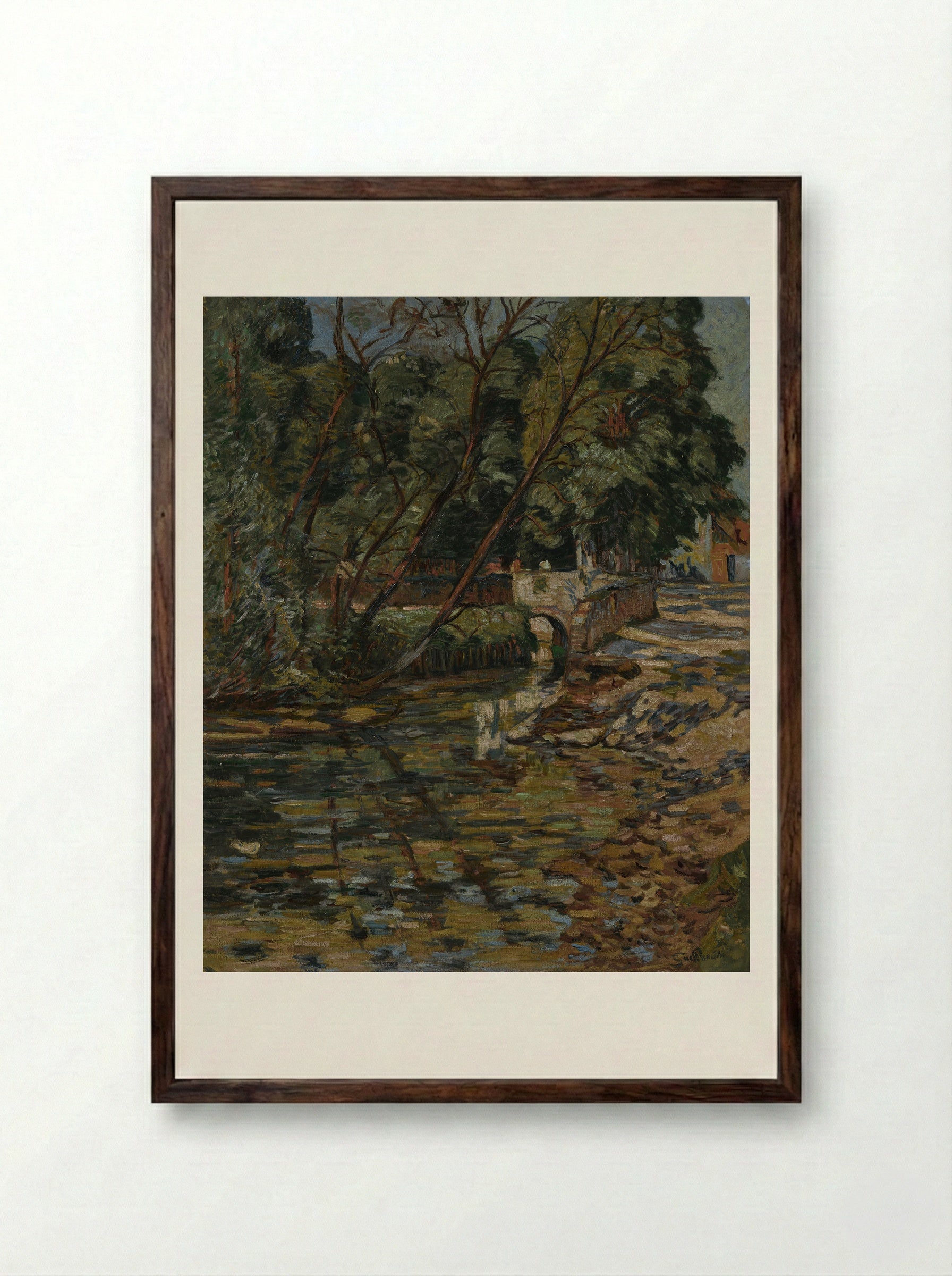 Epinay-sur-Orge - Armand Guillaumin - Framed Print Dark Wood