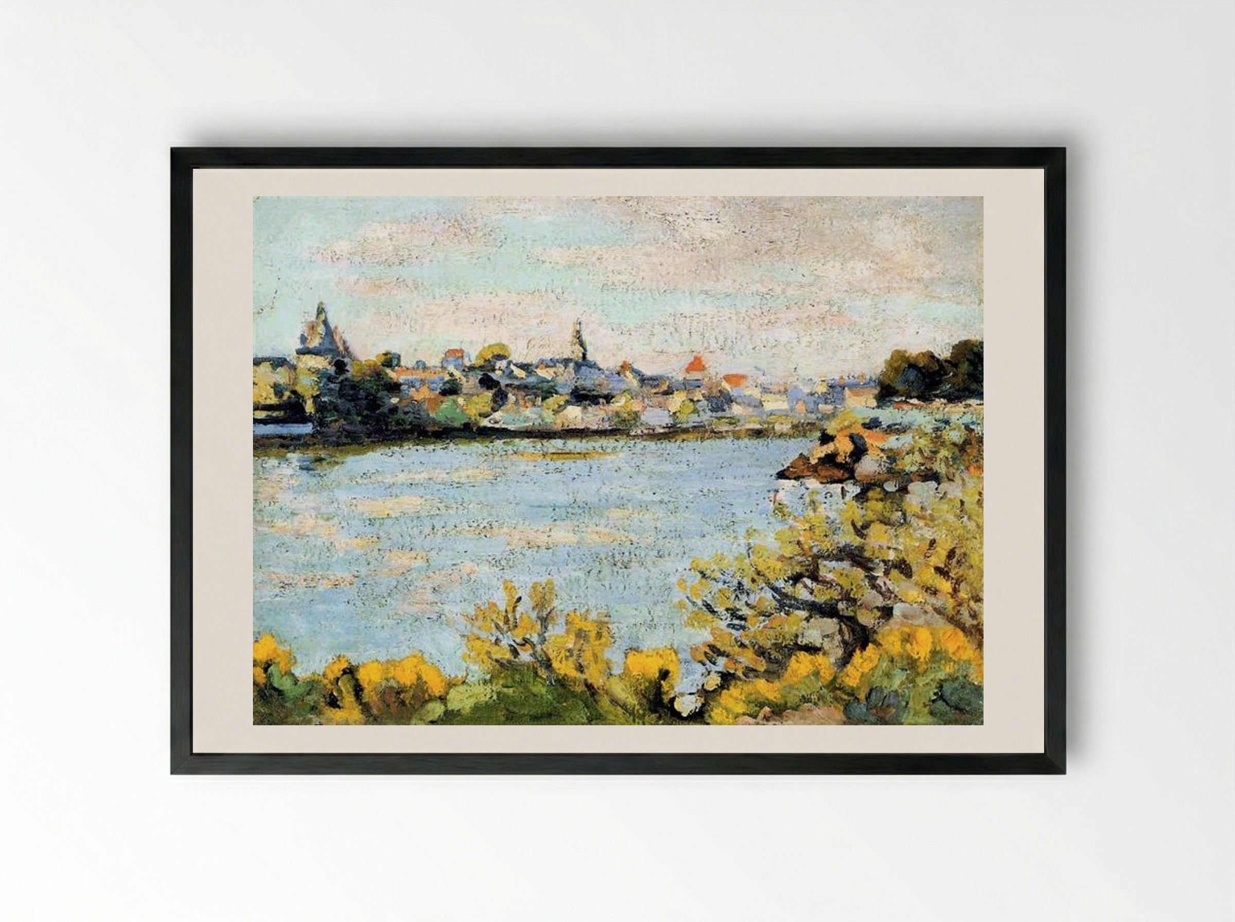 Le Pornic - Armand Guillaumin - Framed Print Black