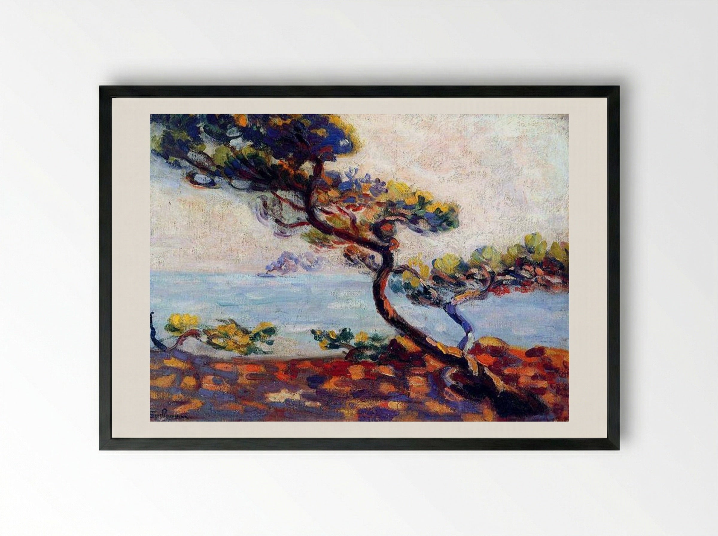 Dans le Midi - Armand Guillaumin - Framed Print Black