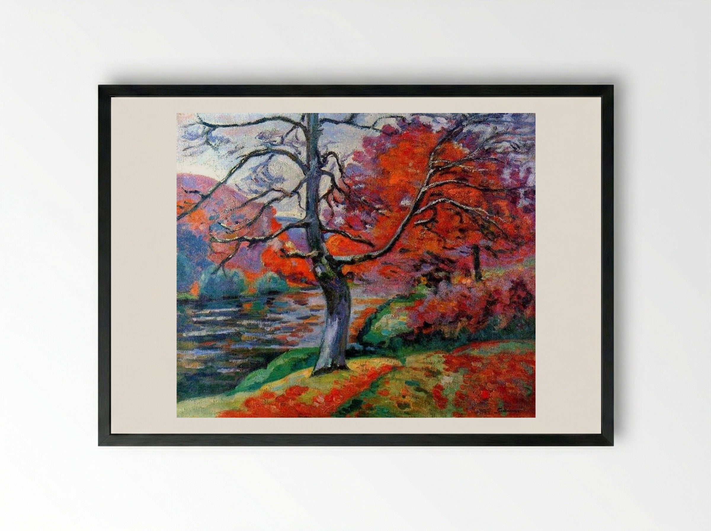 Echo Rock - Armand Guillaumin - Framed Print Black