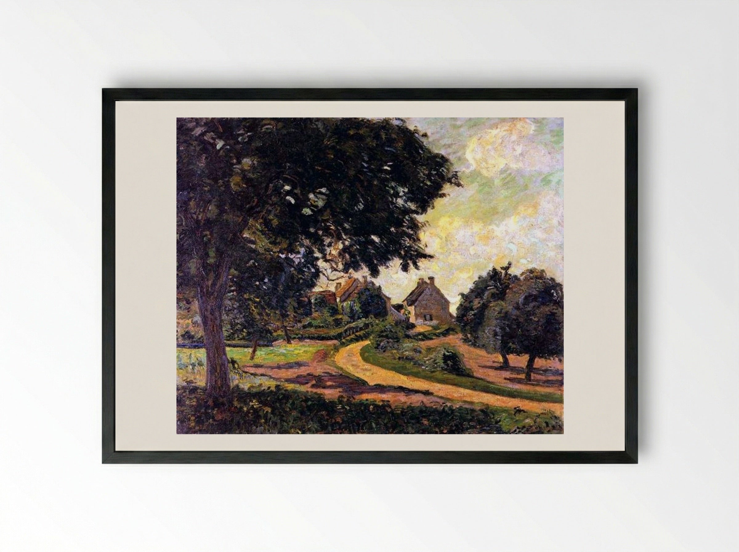 Après la pluie - Armand Guillaumin - Framed Print Black