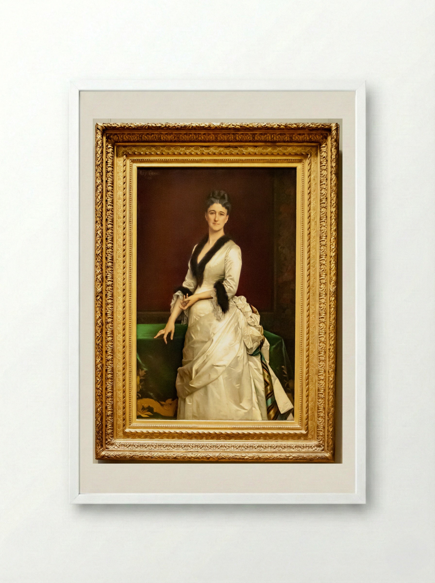 Catharine Lorillard Wolfe - Alexandre Cabanel - Framed Print White