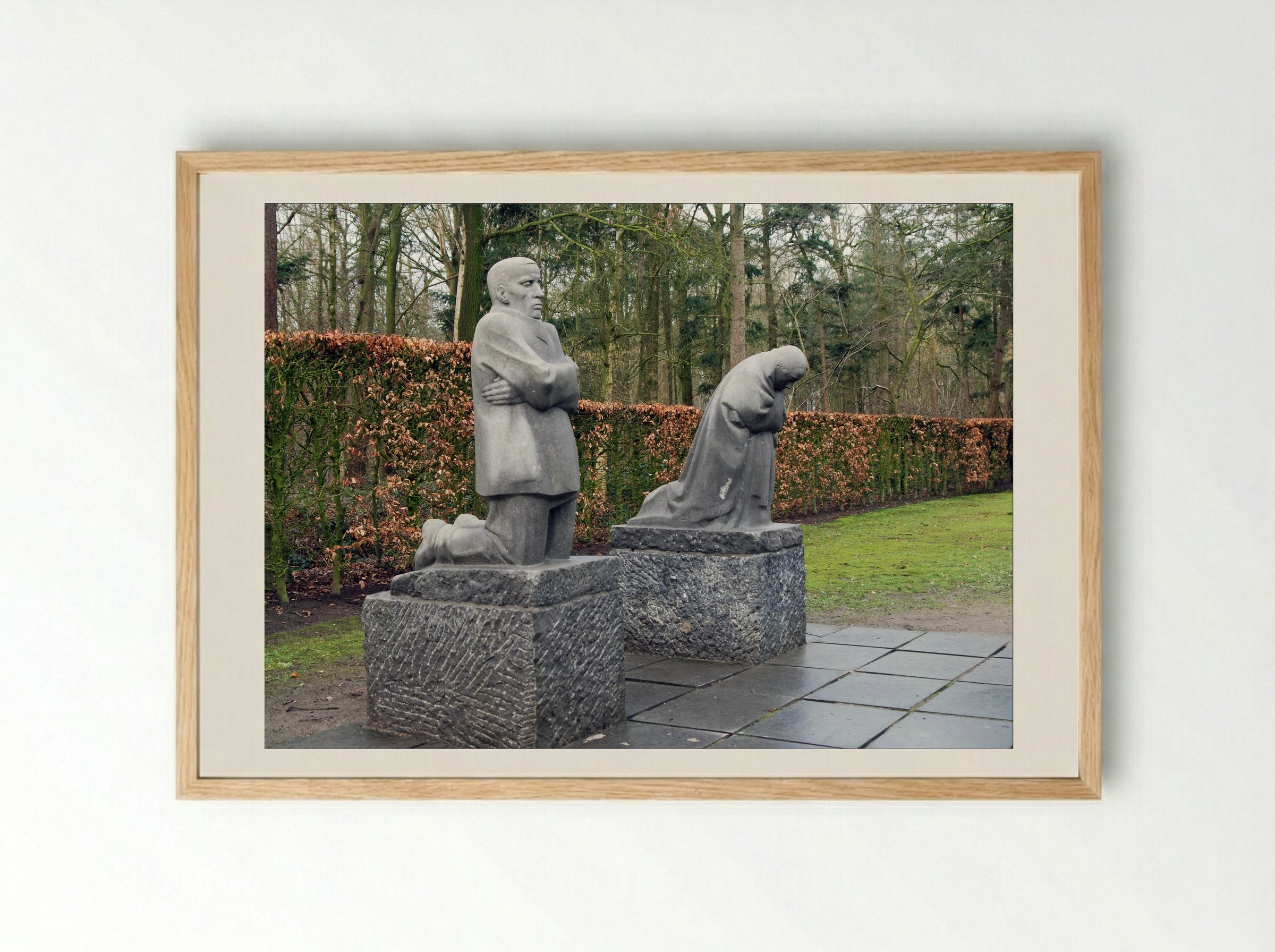 The Parents - Käthe Kollwitz - Framed Print Wood