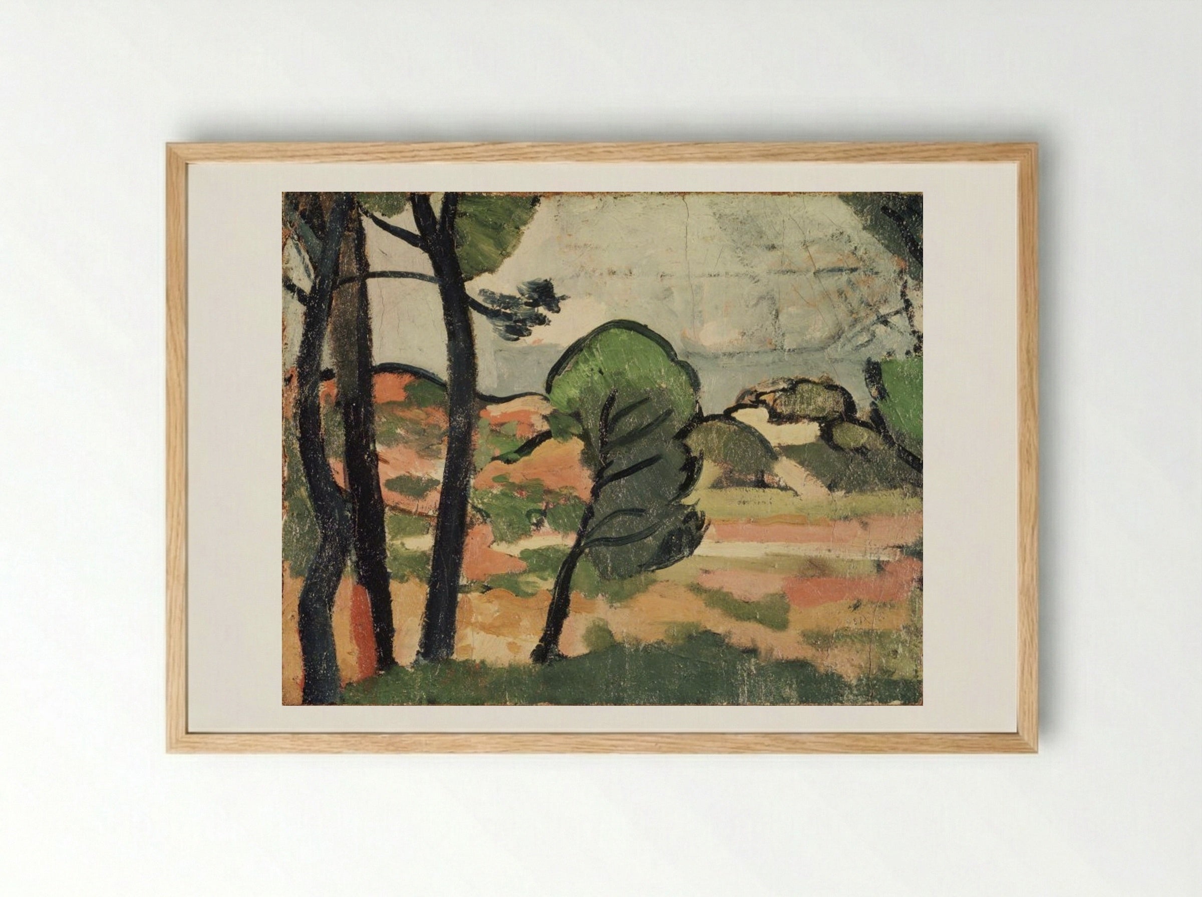 Landscape, Provence - André Derain - Framed Print Wood