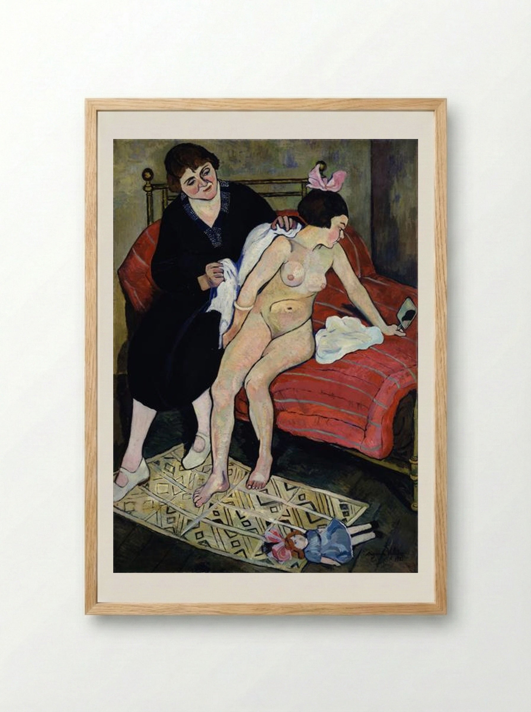 The Cast-Off Doll - Suzanne Valadon - Framed Print Wood
