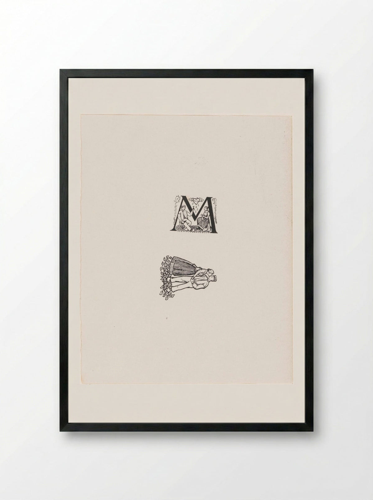 Twee voorstellingen (Two Scenes) - Julie de Graag - Framed Print Black
