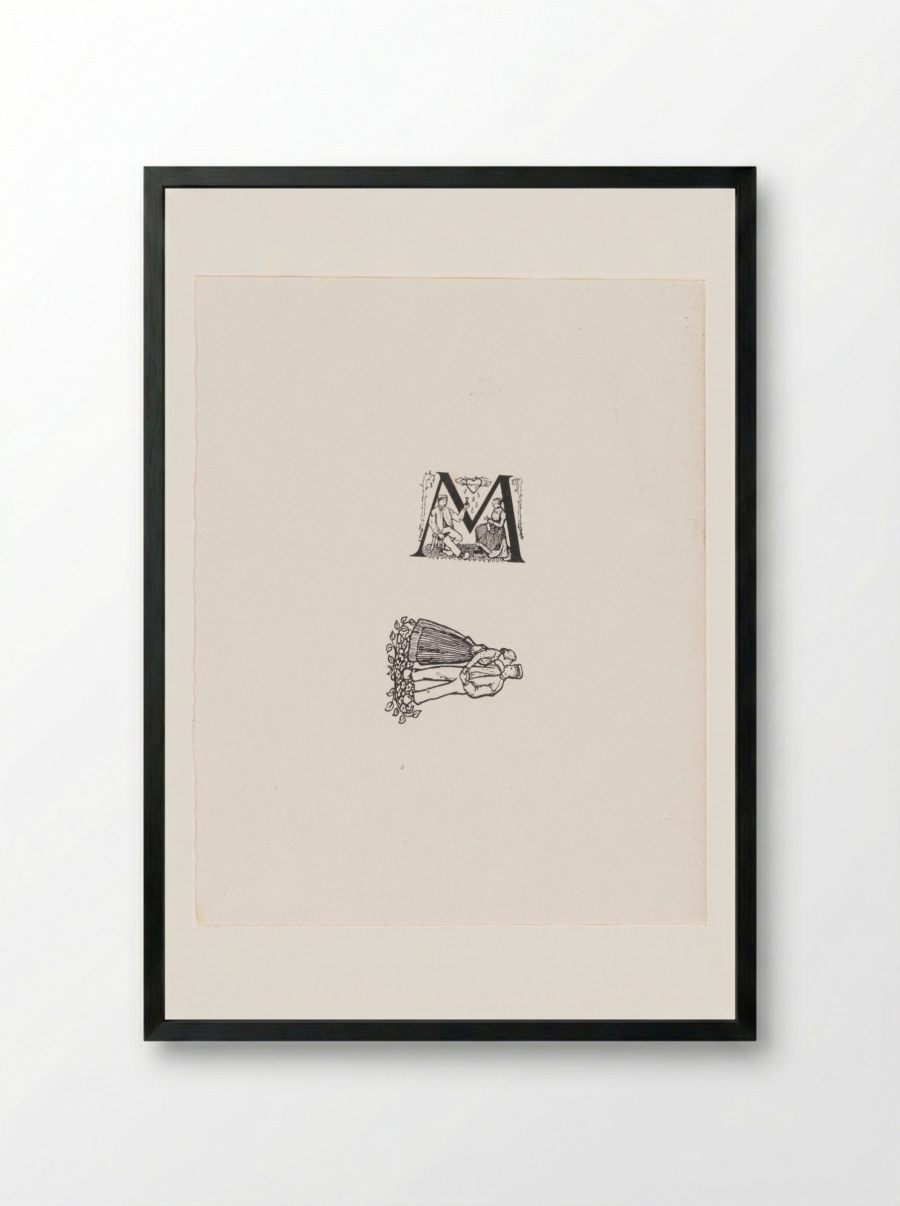 Twee voorstellingen (Two Scenes) - Julie de Graag - Framed Print Black