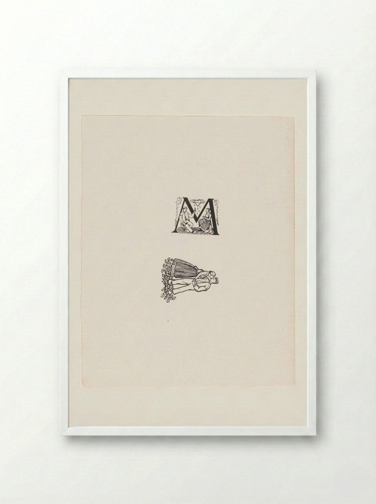 Twee voorstellingen (Two Scenes) - Julie de Graag - Framed Print White