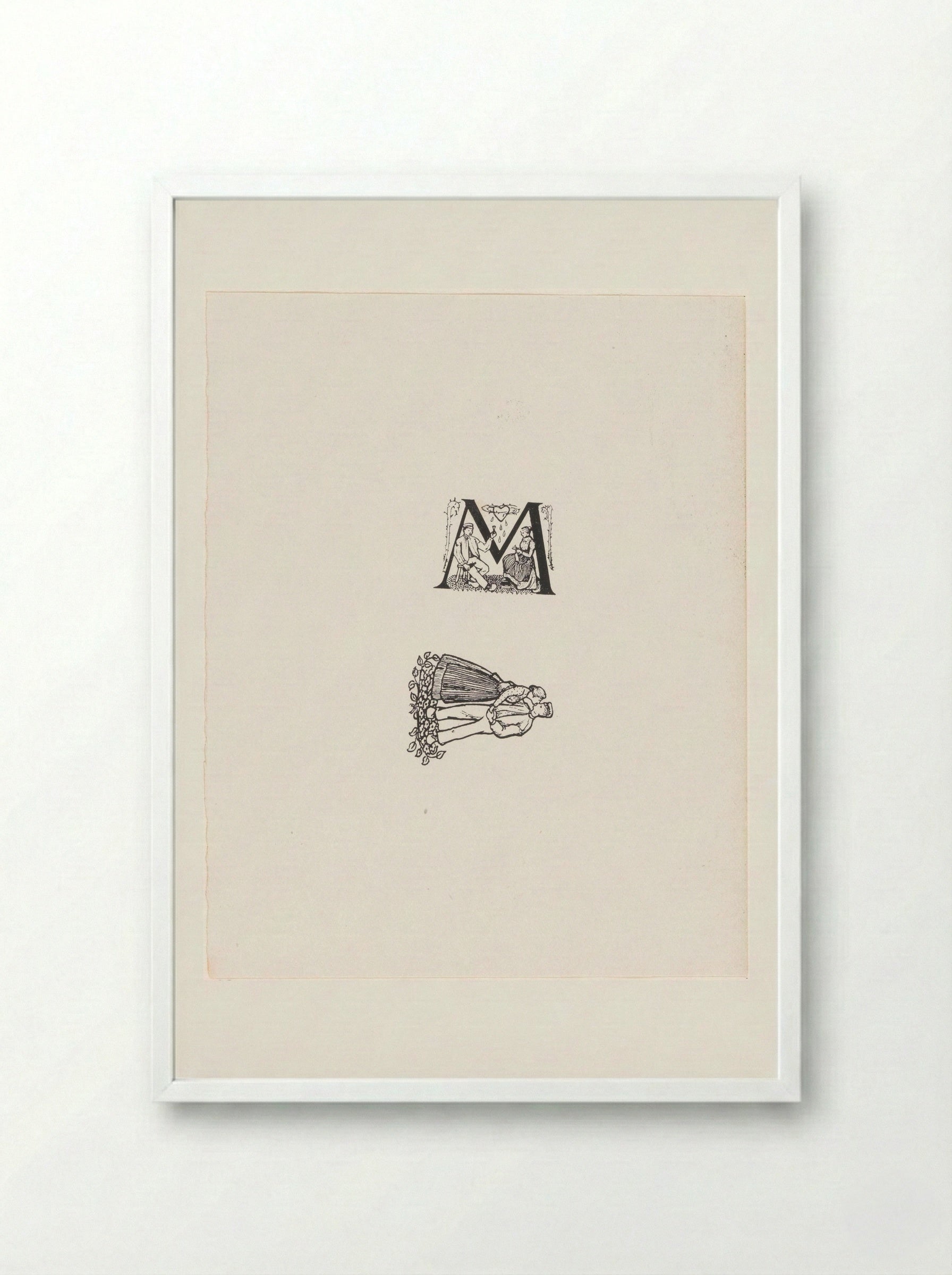 Twee voorstellingen (Two Scenes) - Julie de Graag - Framed Print White