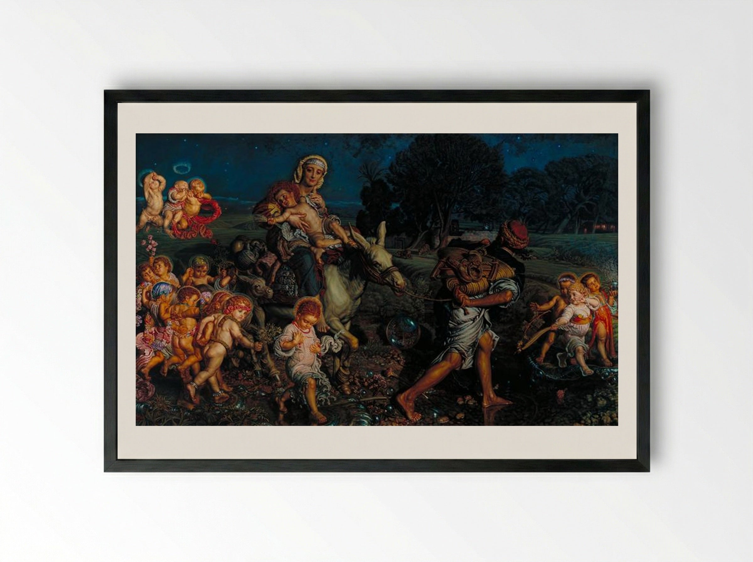 The Triumph of the Innocents - William Holman Hunt - Framed Print Black
