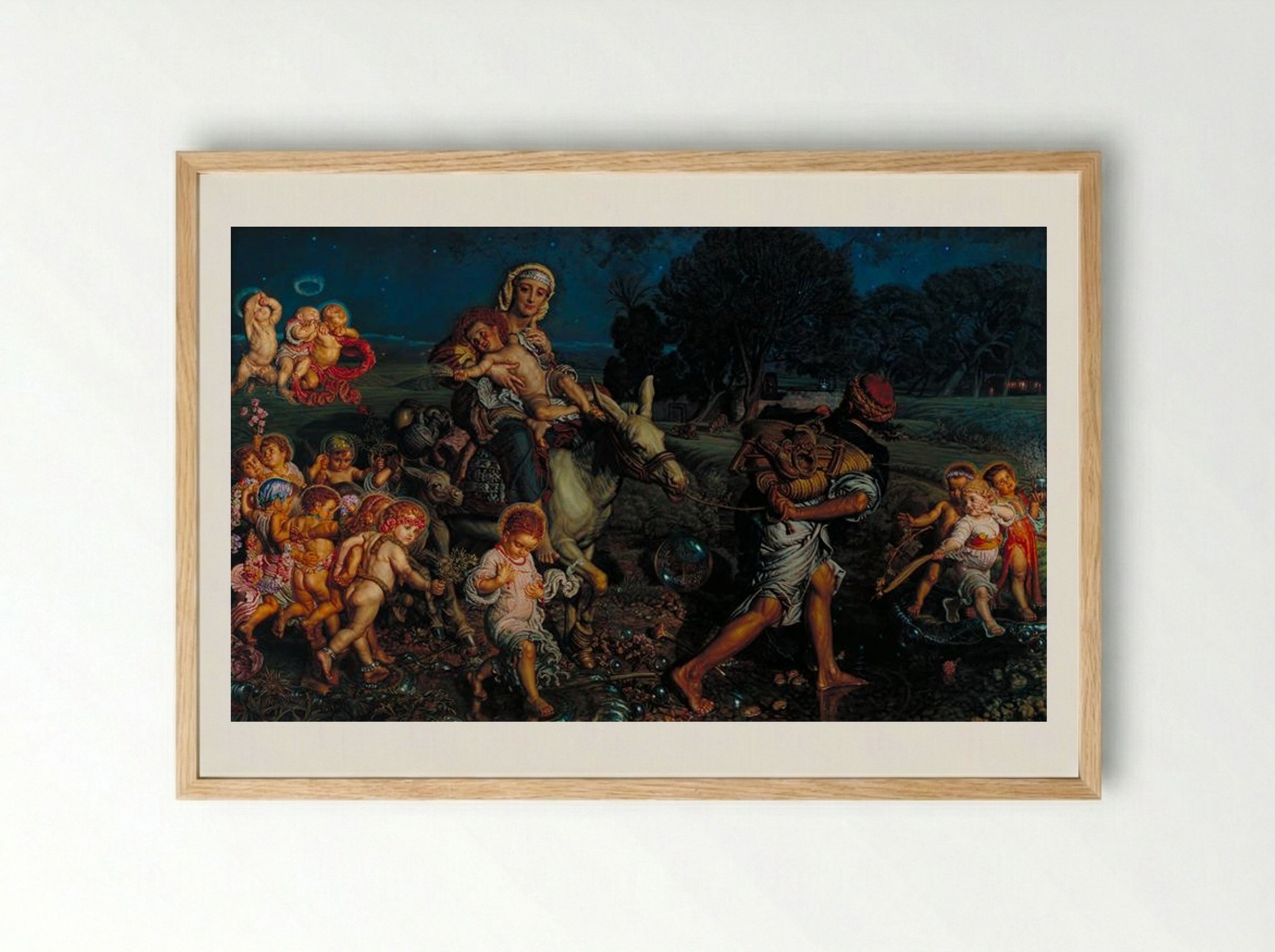 The Triumph of the Innocents - William Holman Hunt - Framed Print Wood