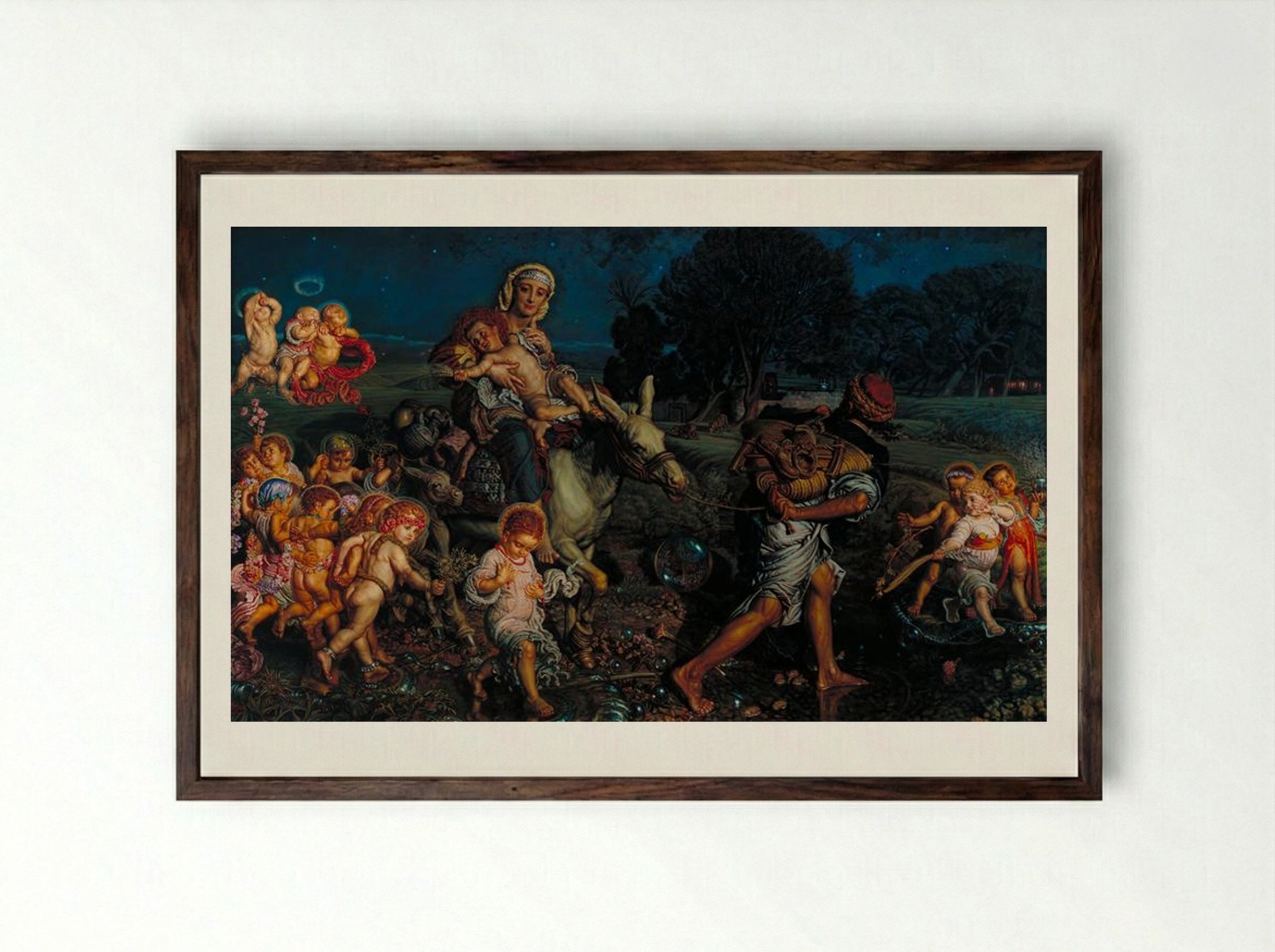 The Triumph of the Innocents - William Holman Hunt - Framed Print Dark Wood