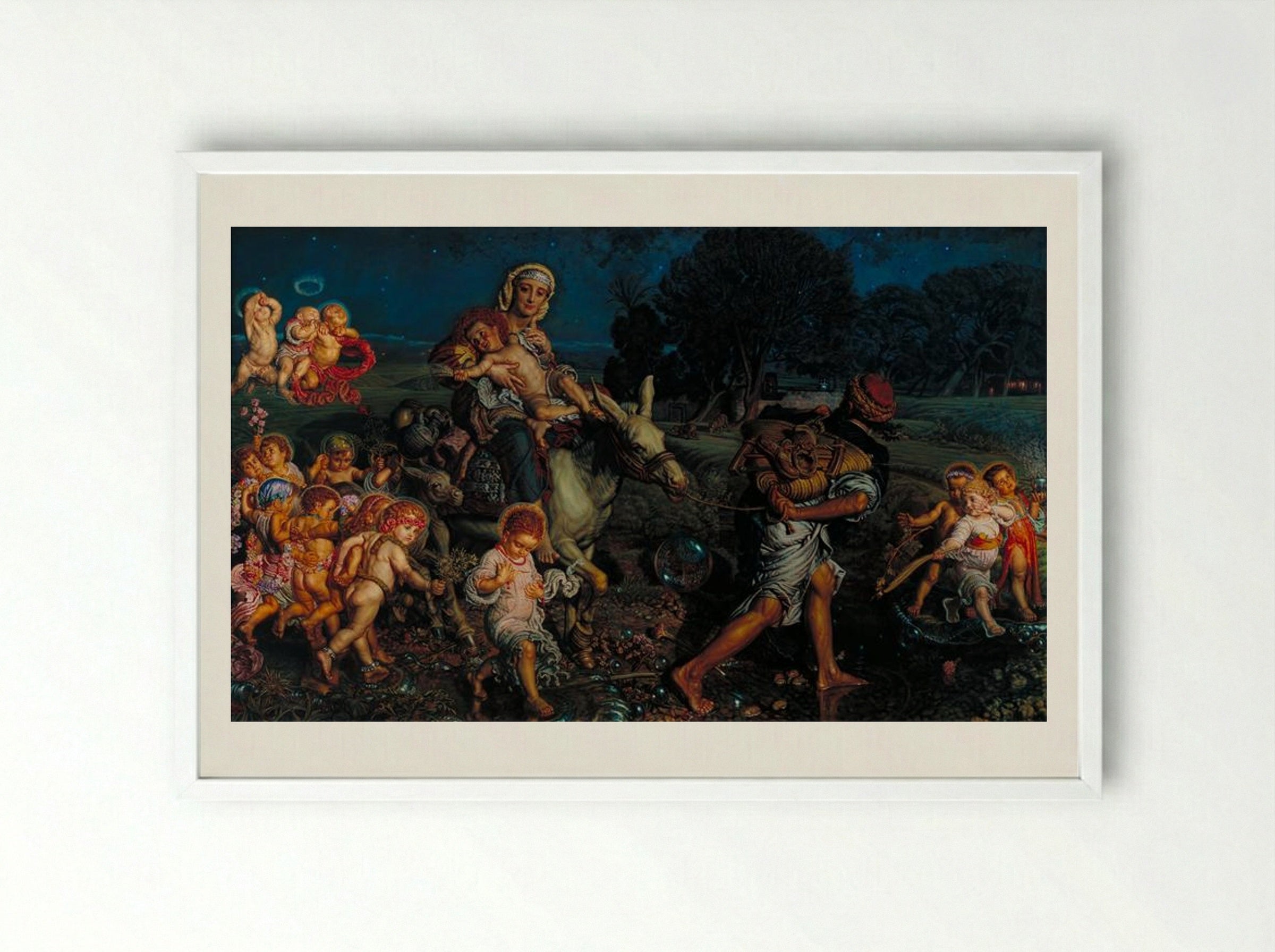 The Triumph of the Innocents - William Holman Hunt - Framed Print White