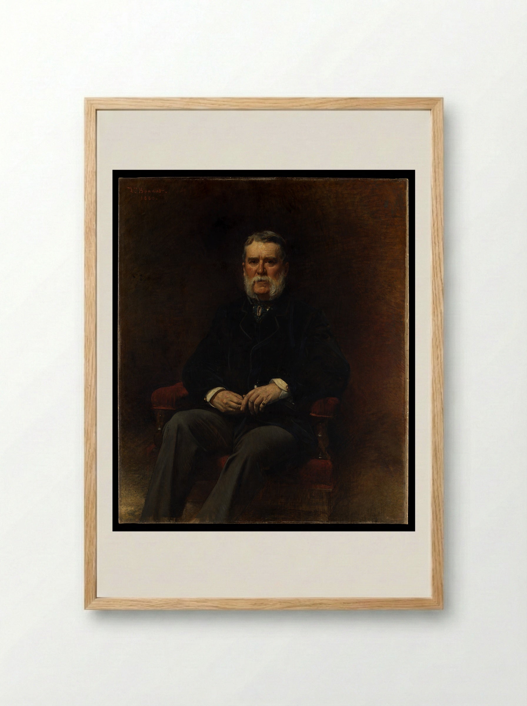 John Taylor Johnston - Léon Bonnat - Framed Print Wood