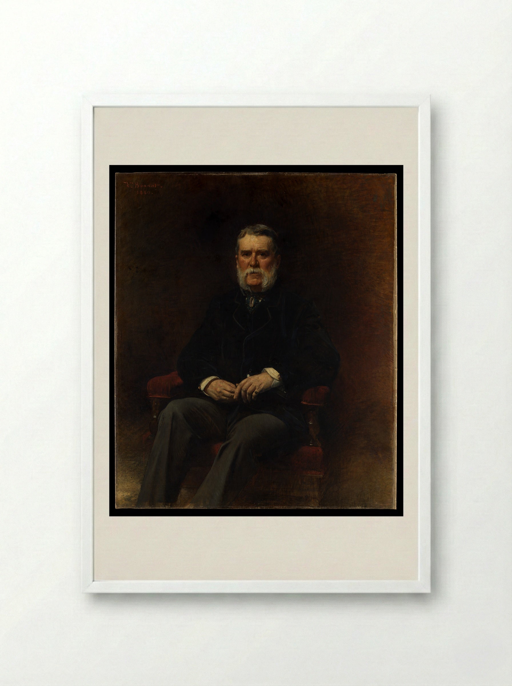 John Taylor Johnston - Léon Bonnat - Framed Print White