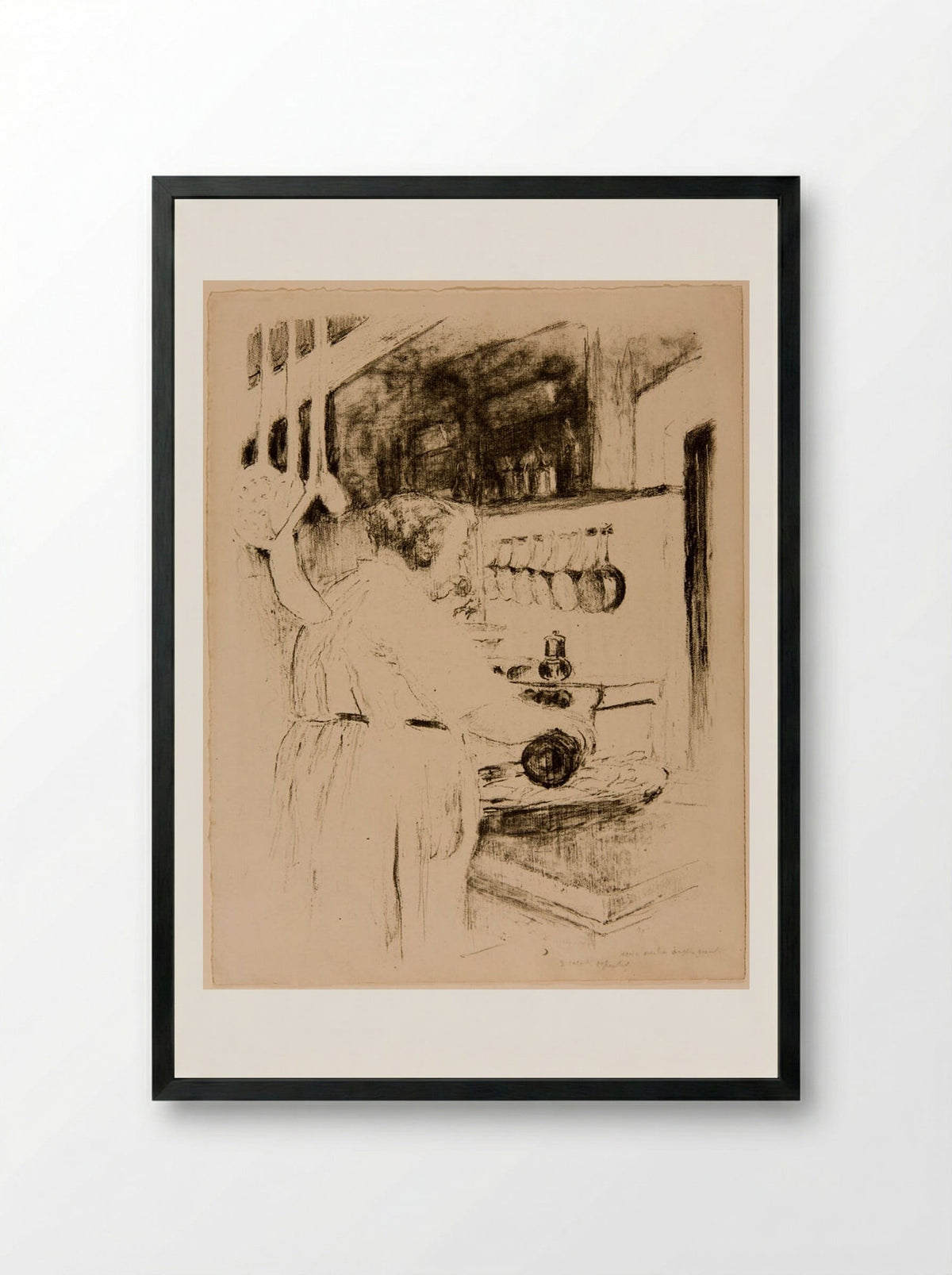The Cook - Edouard Vuillard - Framed Print Black