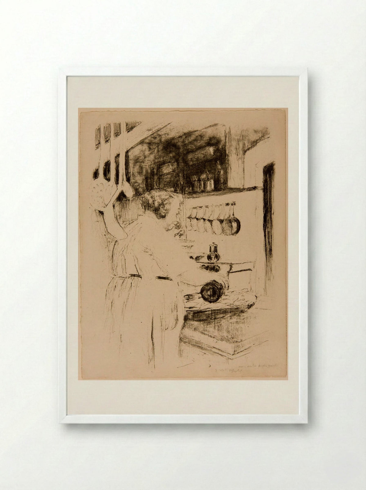 The Cook - Edouard Vuillard - Framed Print White