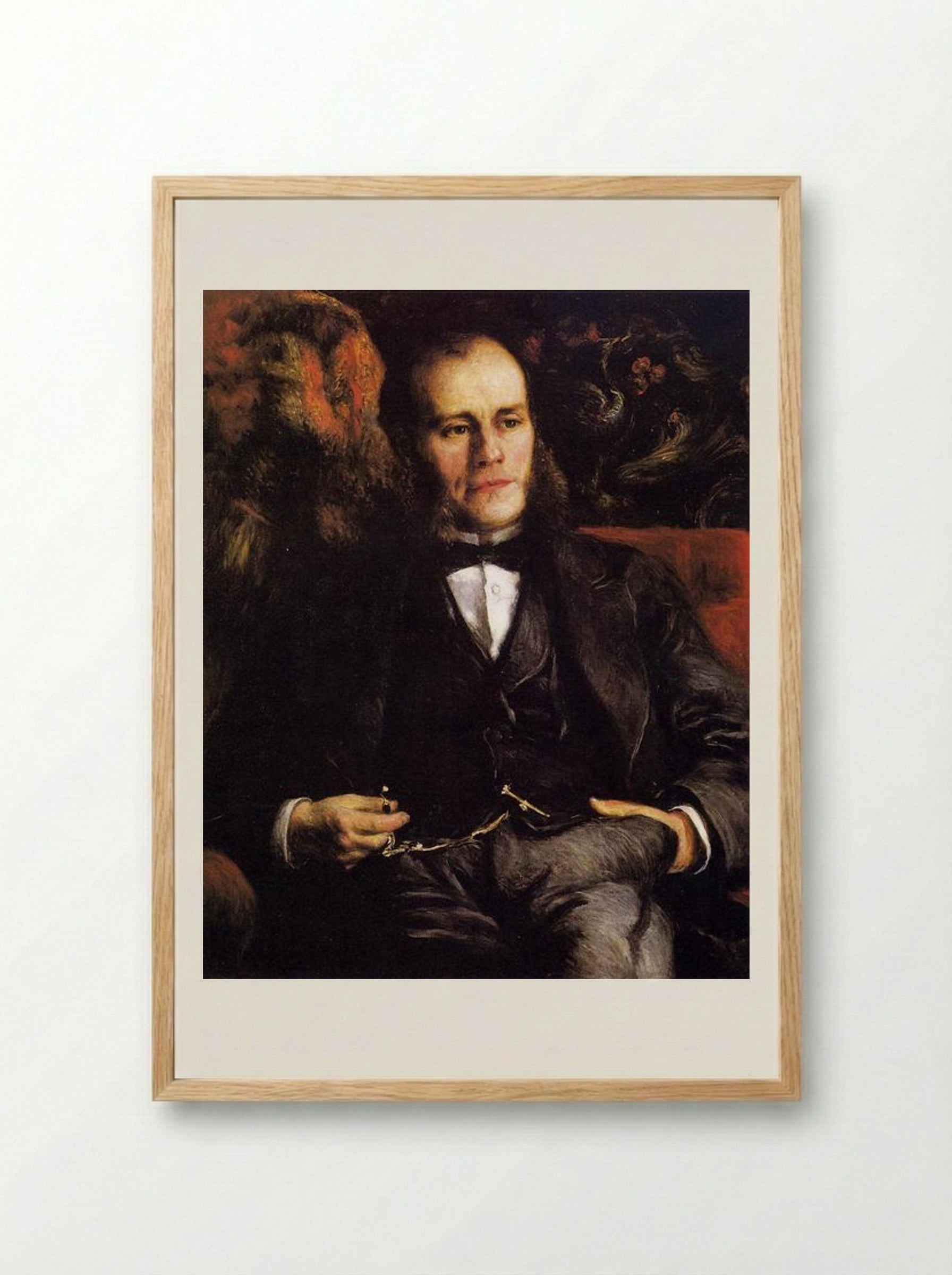 Portrait of Pierre Henri Renoir - Pierre-Auguste Renoir - Framed Print Wood