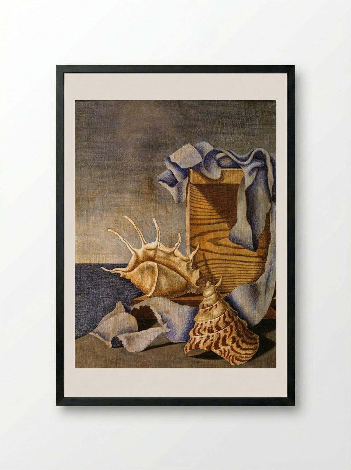 Still Life - Edward Wadsworth - Framed Print Black