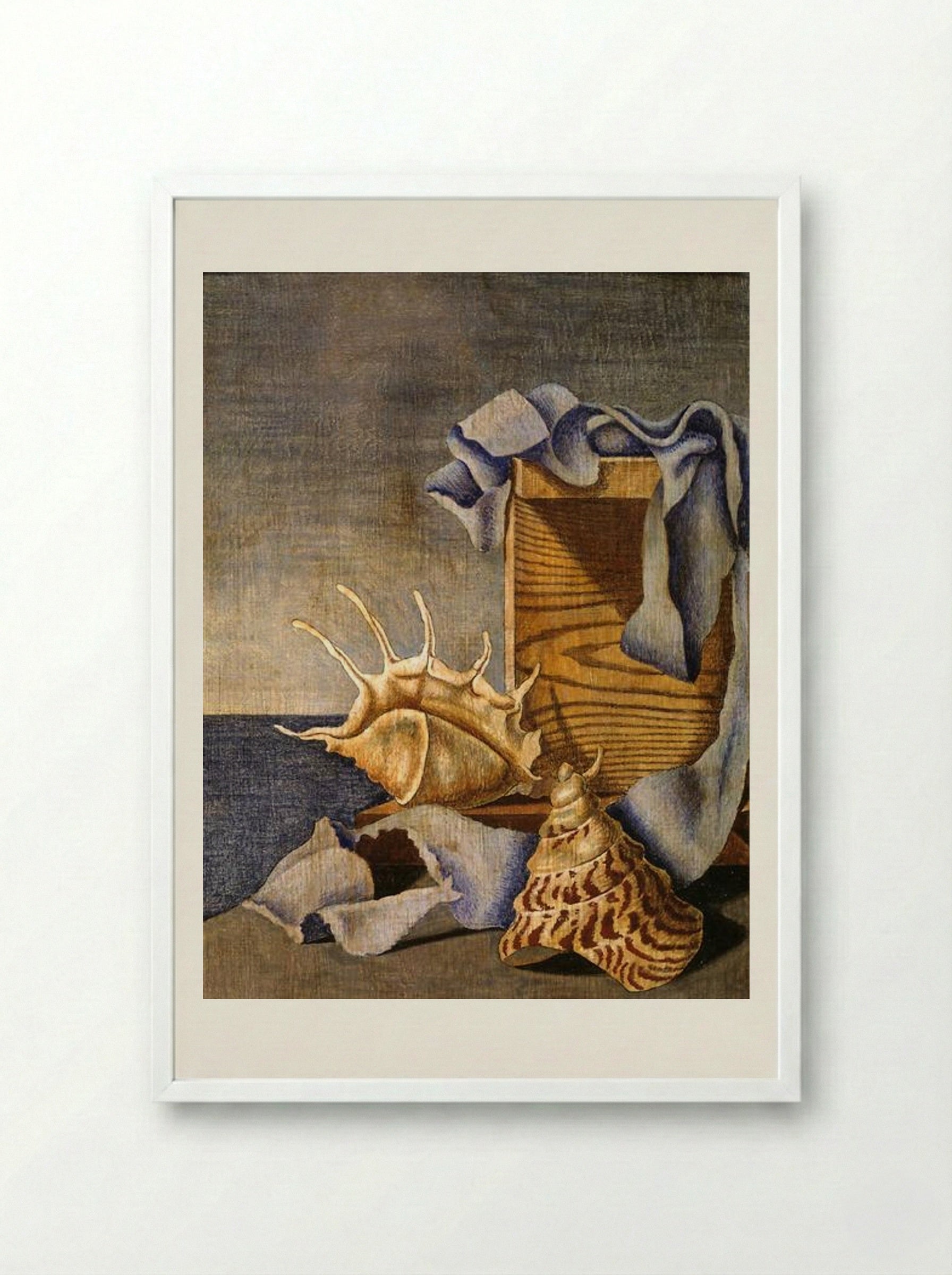 Still Life - Edward Wadsworth - Framed Print White